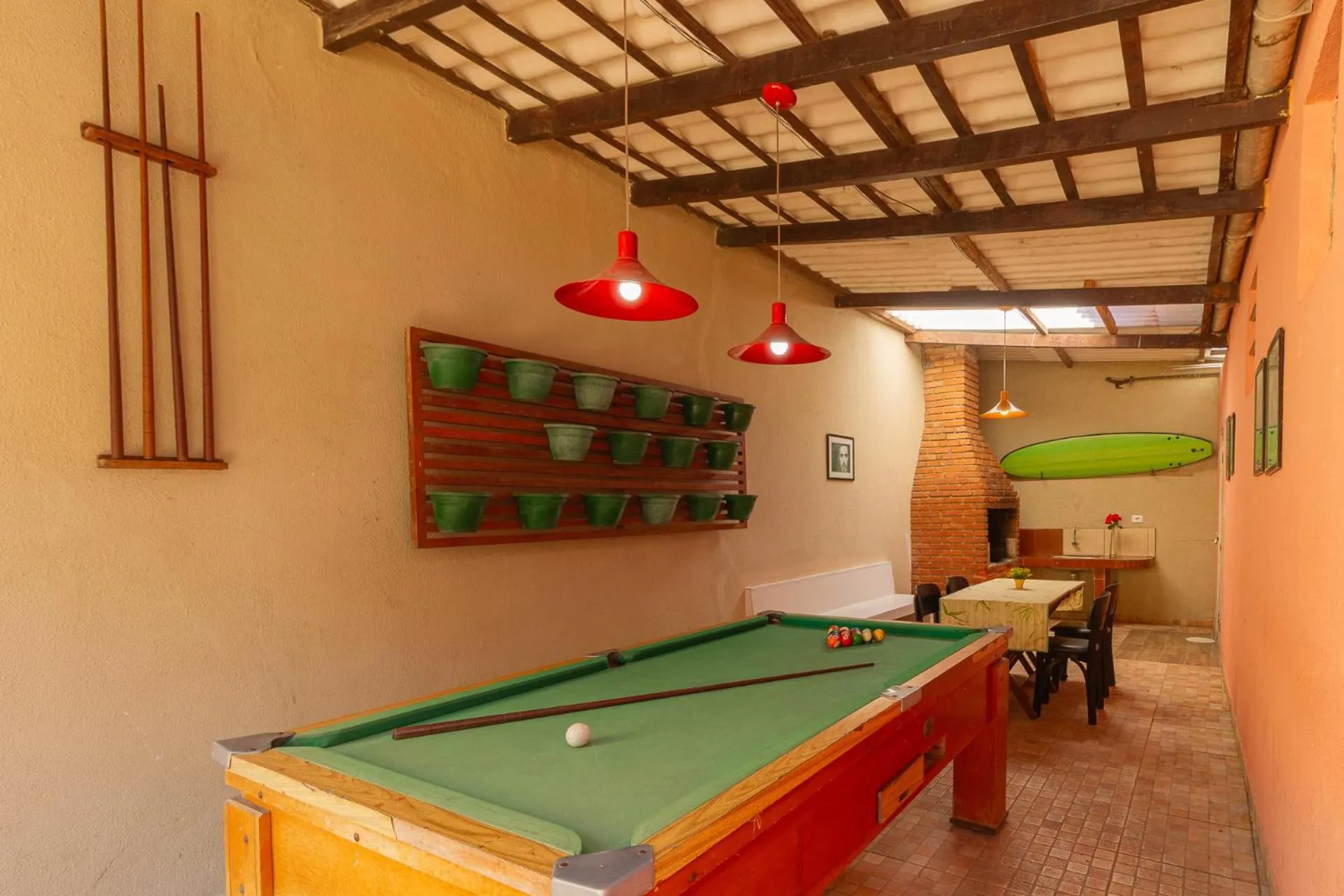 BBQ facilities in Guarujá Hostel