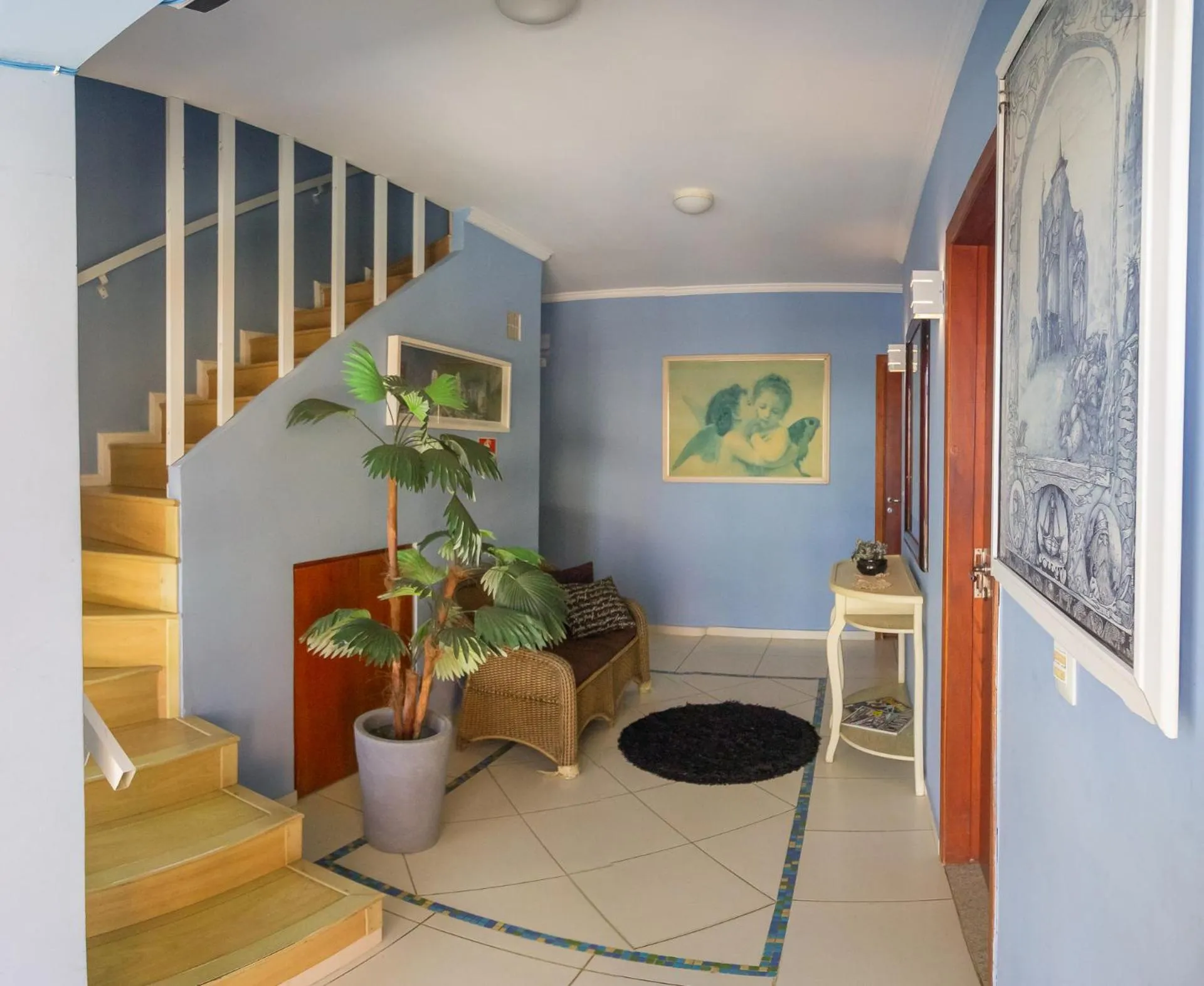 Living room in Guarujá Hostel