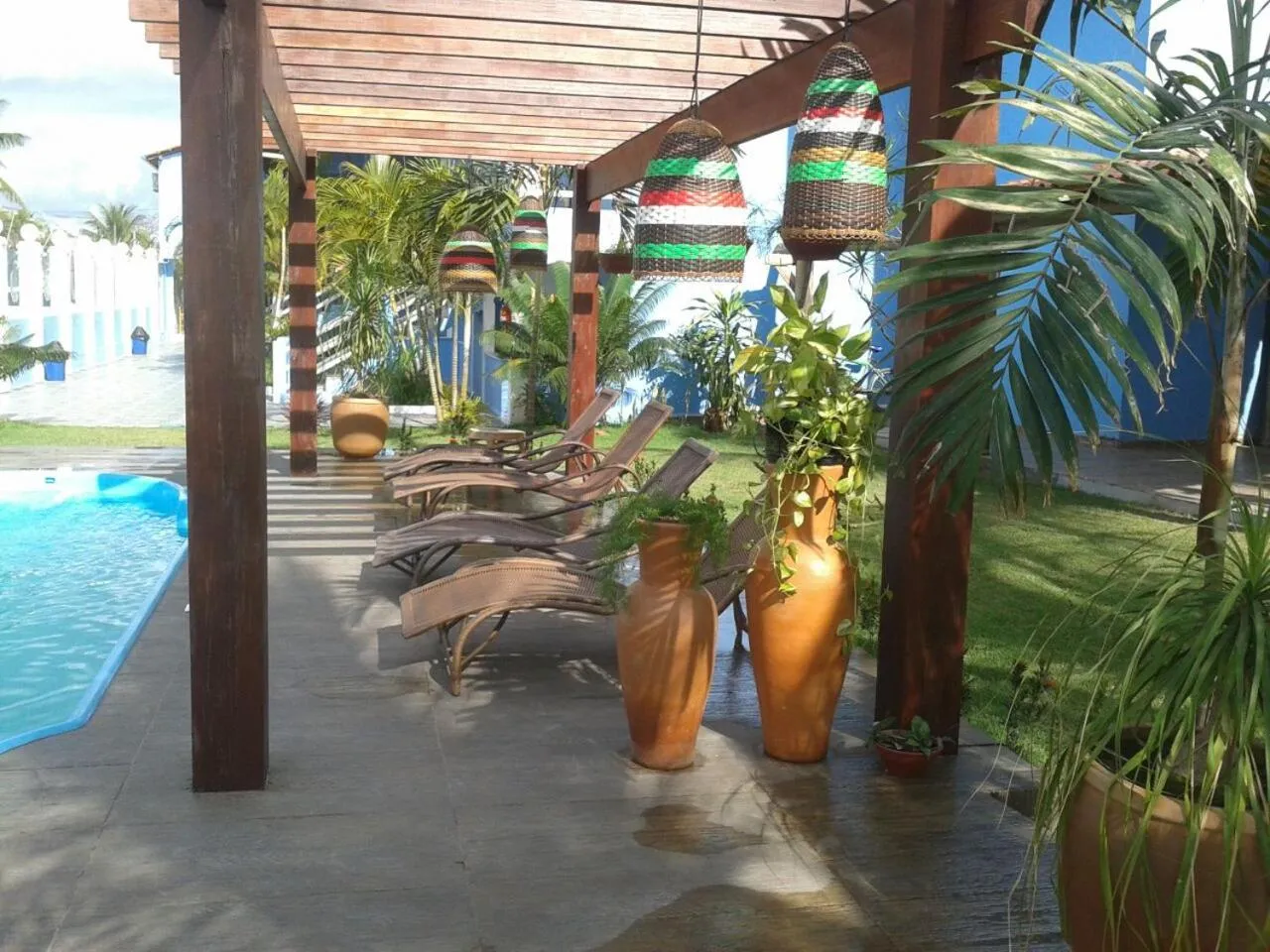 Pool view in Lamares Pousada de Charme