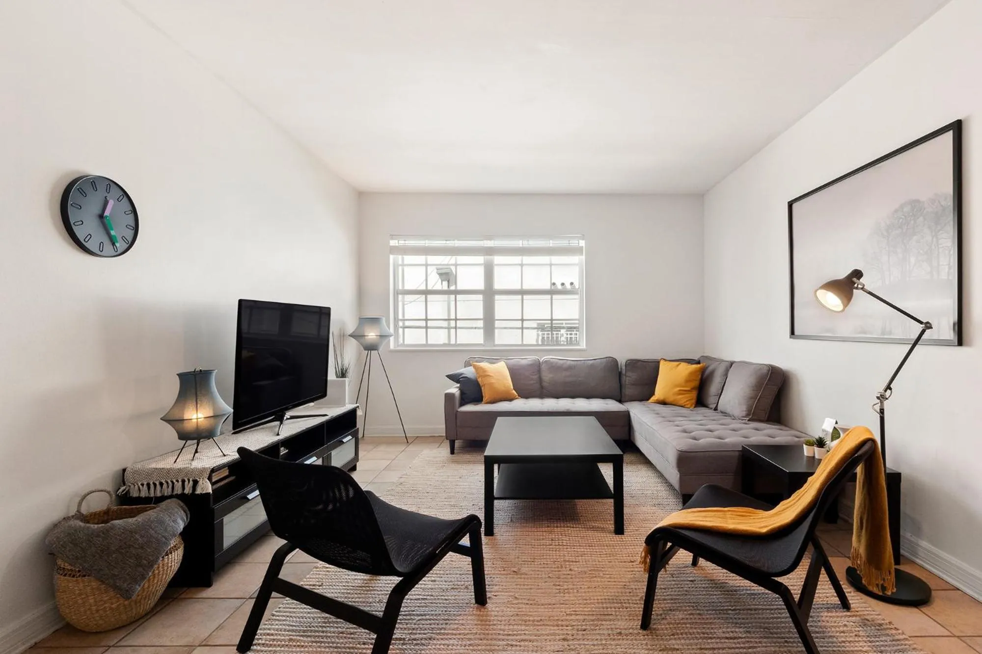 Living room in Casa Grande Suites on Ocean Drive