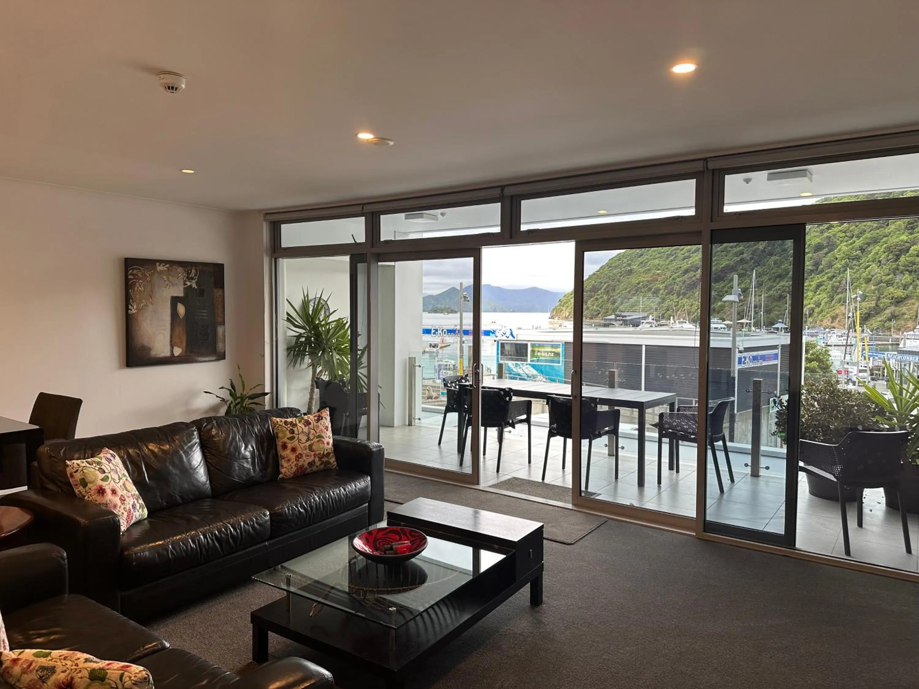 Living room in Picton Waterfront Apartments