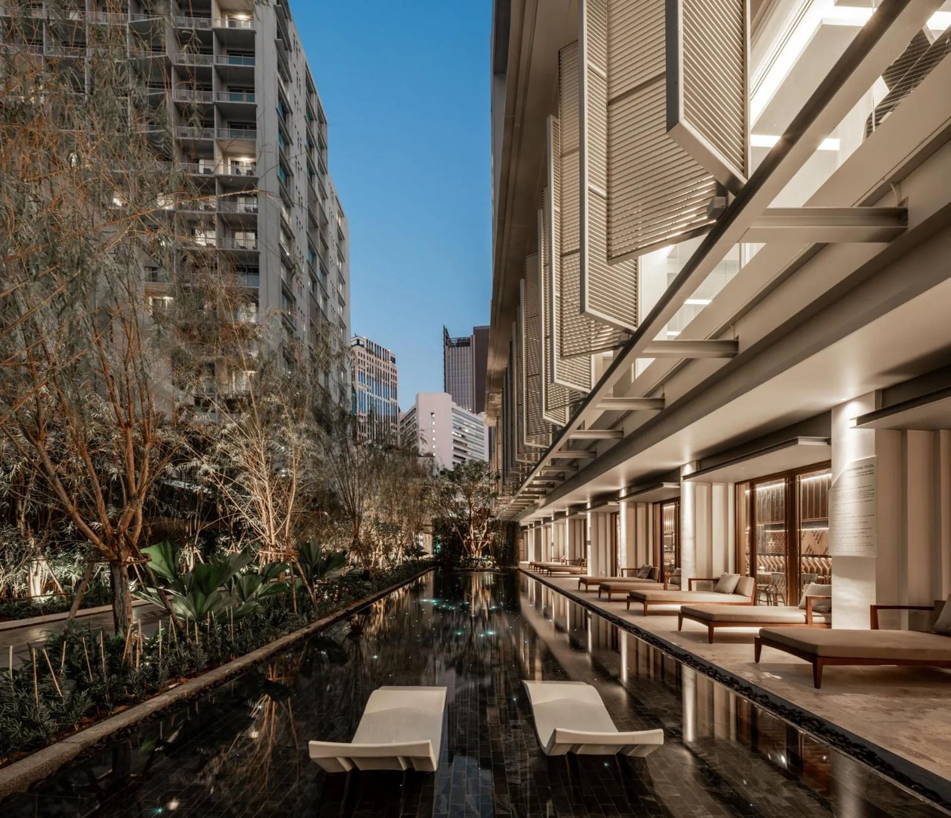 Pool view in Rajah Hotel