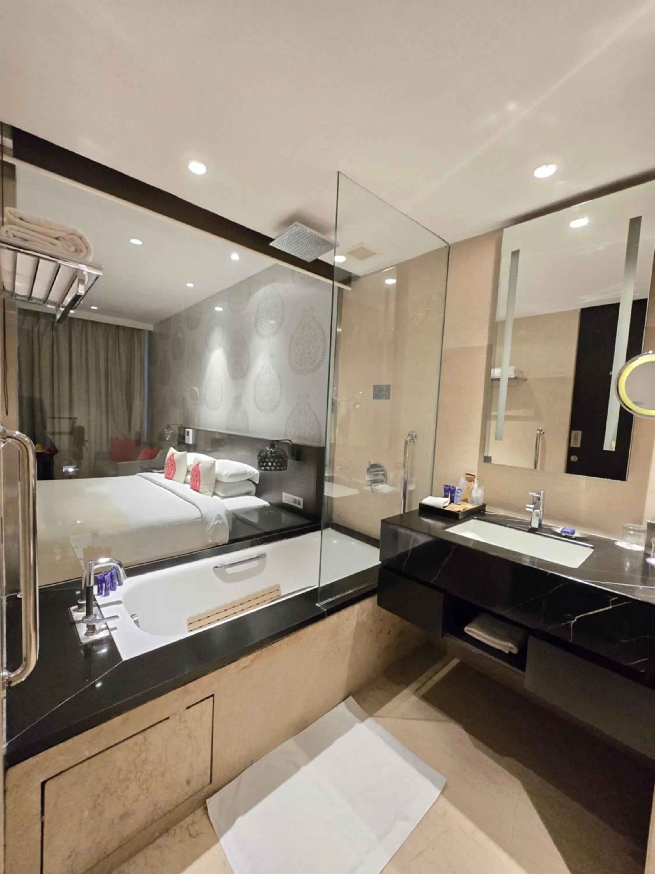 Bathroom, Bed in Vivanta Guwahati