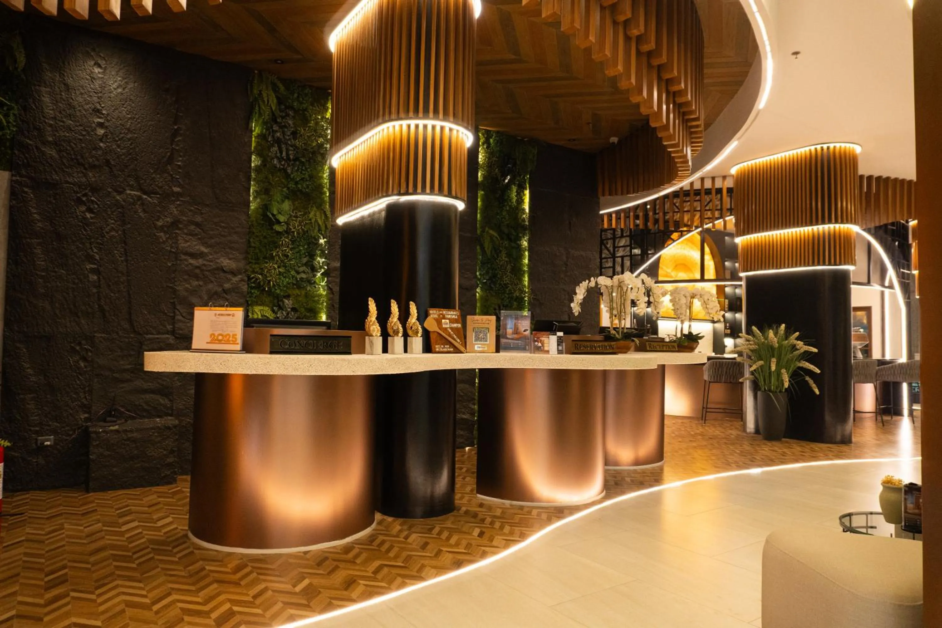 Lobby or reception in Azzurro Hotel