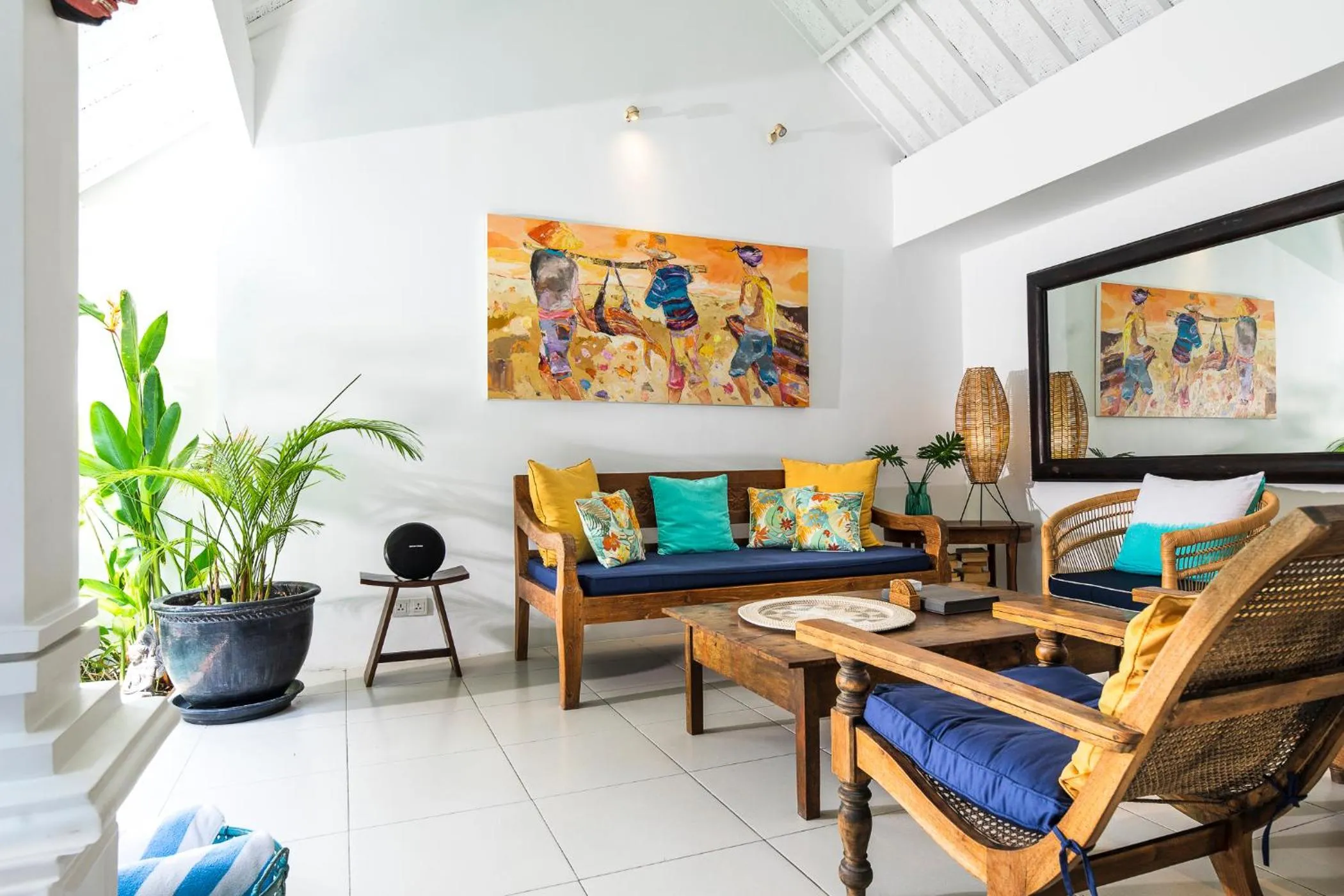 Living room in Villa Atma