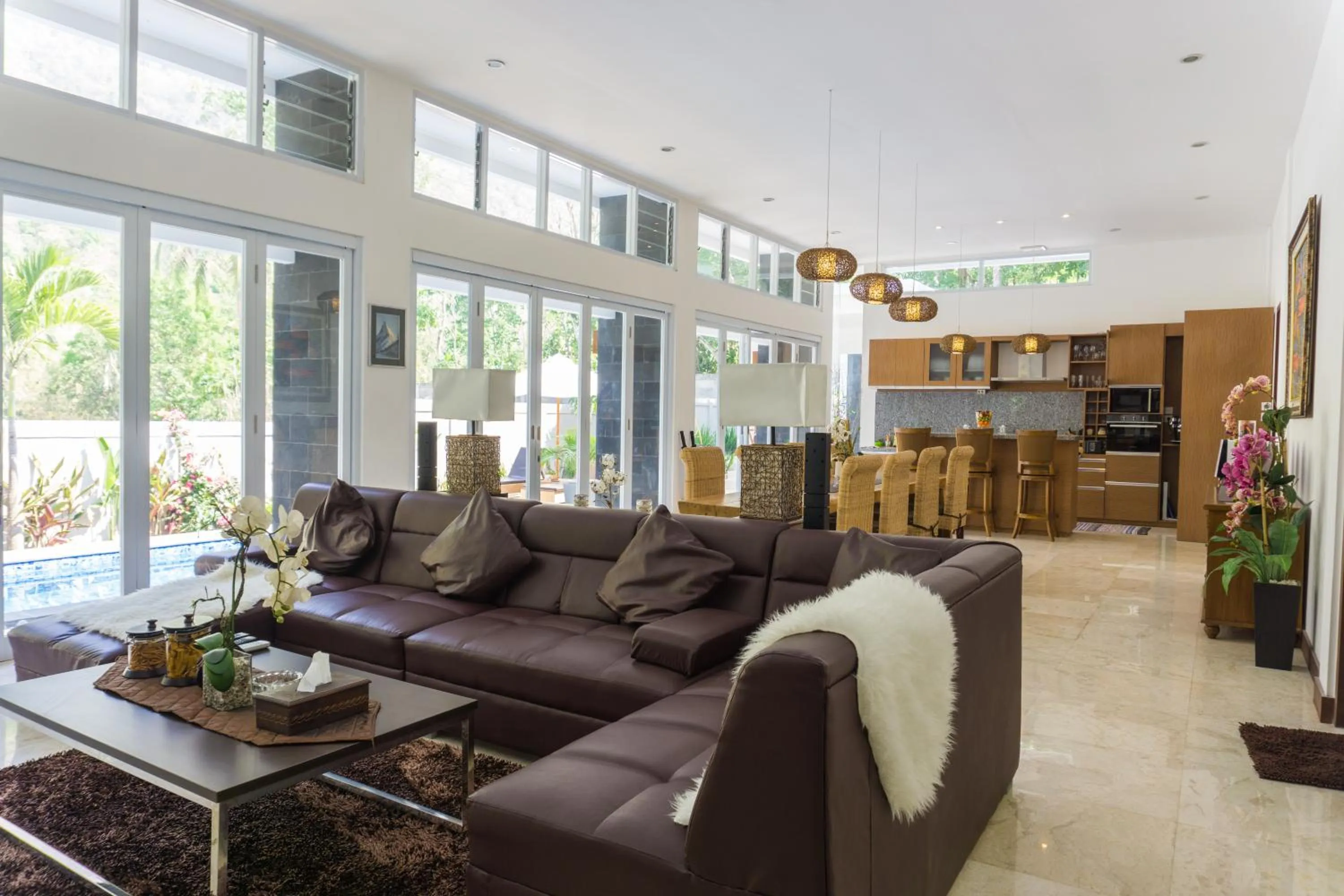 Living room, Lobby/Reception in Narvik Villa