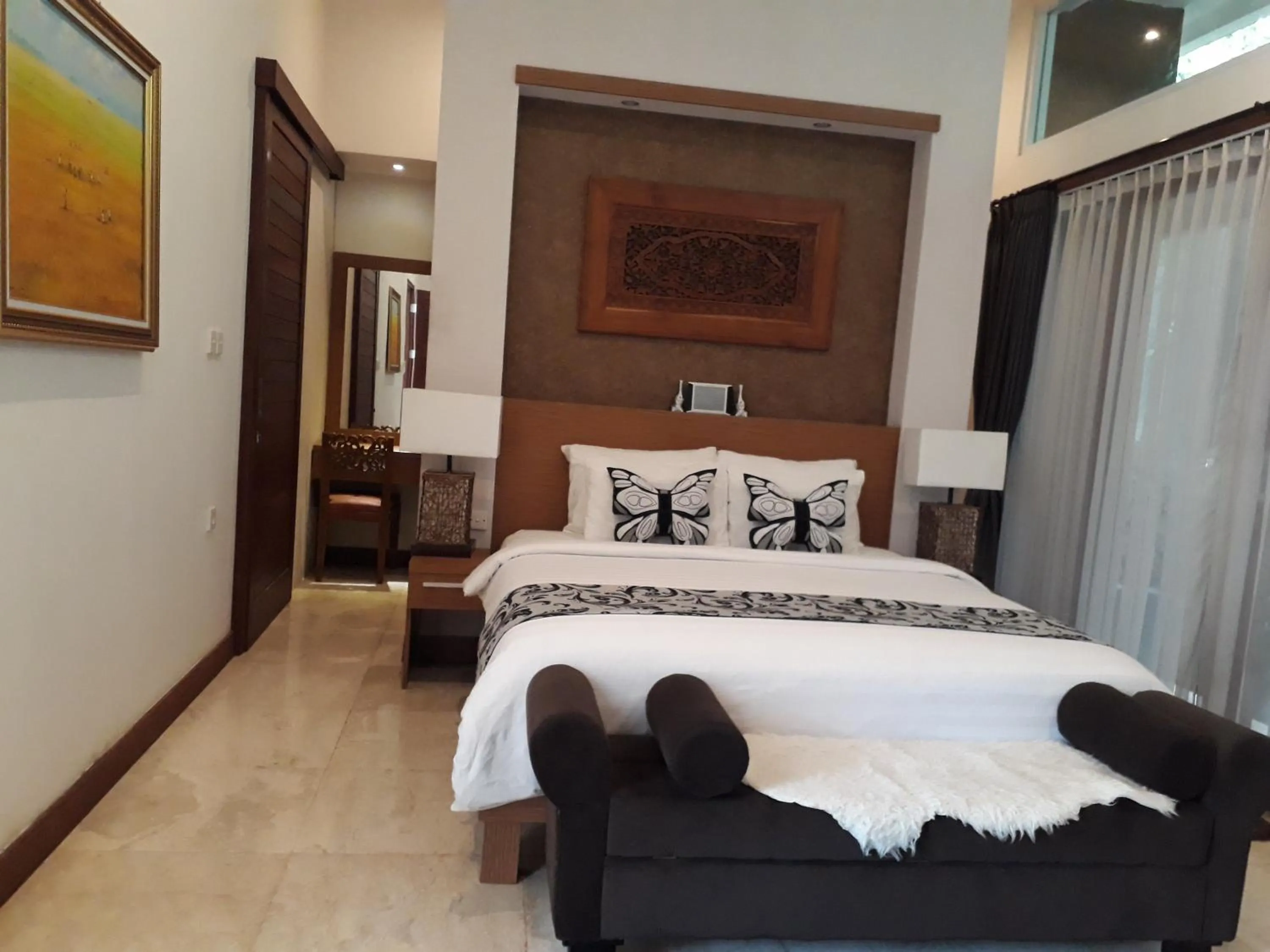 Bedroom in Narvik Villa