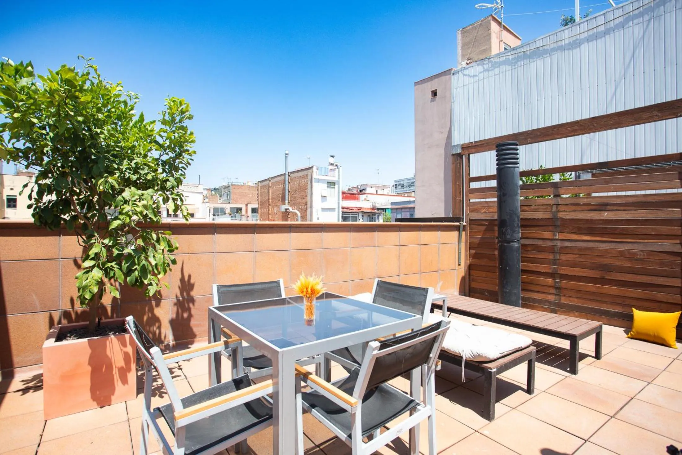 Balcony/Terrace in My Space Barcelona Gracia Pool Terrace