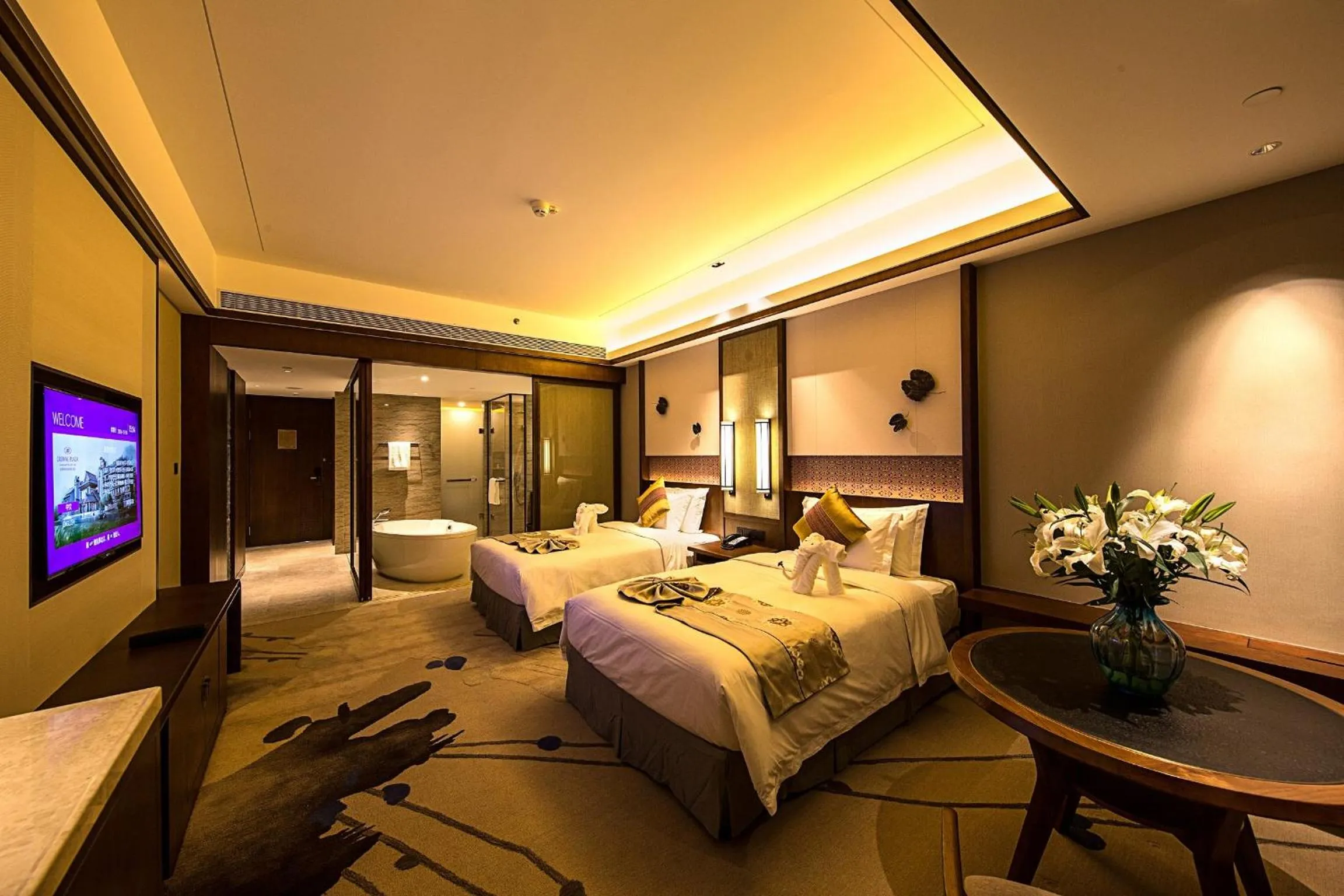 Photo of the whole room, Bed in Howard Johnson Neodalle Resort Zhangjiajie