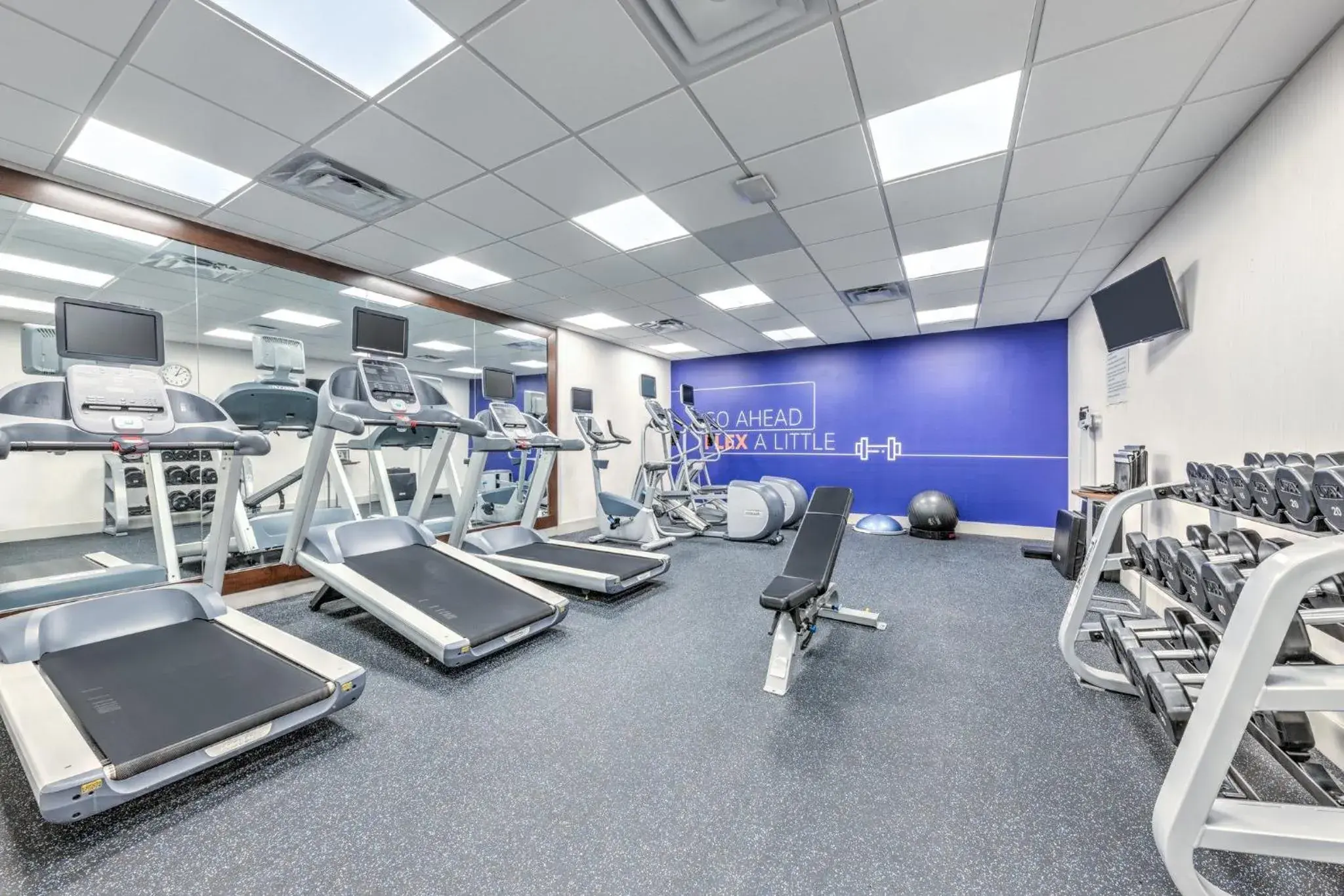 Fitness centre/facilities in Holiday Inn Express & Suites Houston S - Medical Ctr Area by IHG Fitness centre/facilities in Holiday Inn Express & Suites Houston S - Medical Ctr Area by IHG