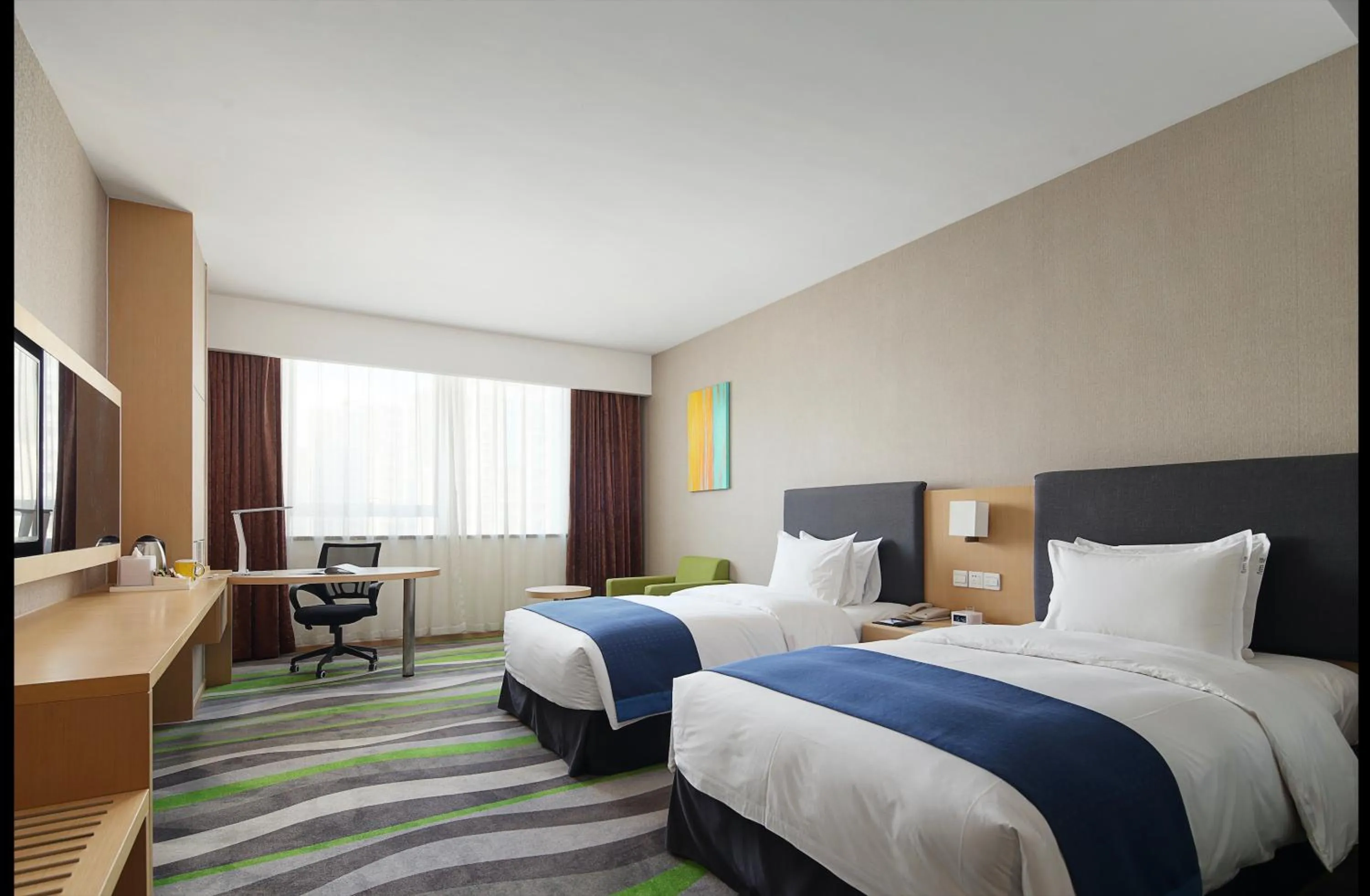 Bed in Holiday Inn Express Jinan High-Tech Zone by IHG