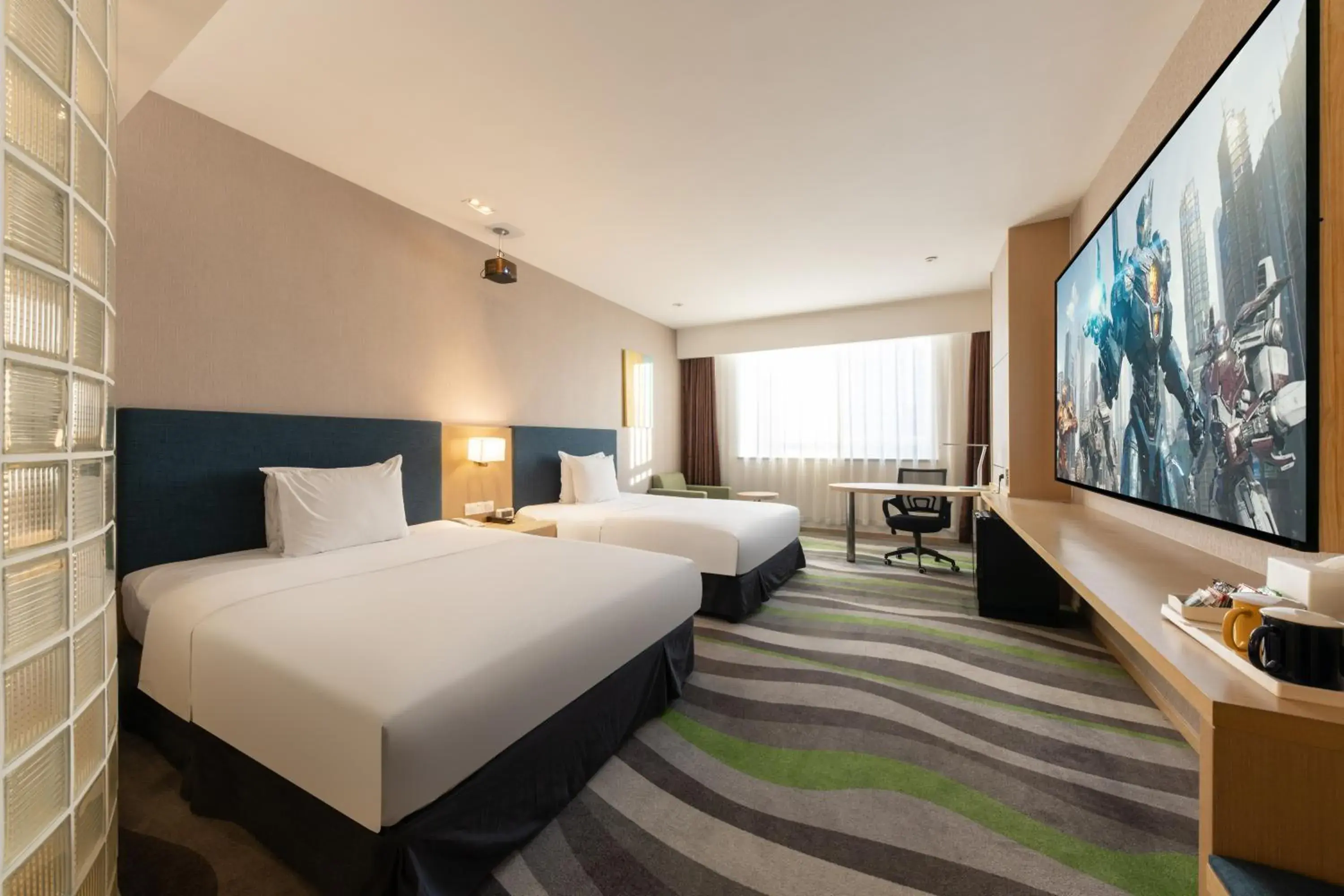 Bed in Holiday Inn Express Jinan High-Tech Zone by IHG Bed in Holiday Inn Express Jinan High-Tech Zone by IHG