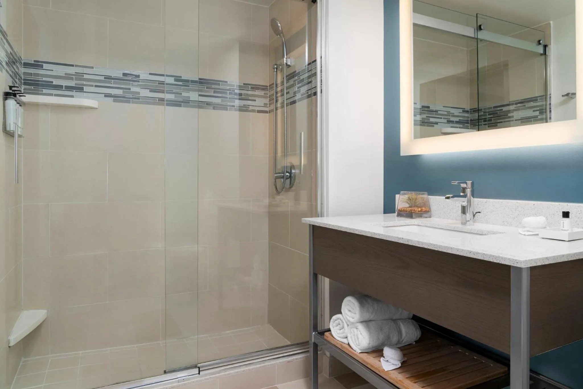 Bathroom in EVEN Hotel Brooklyn by IHG