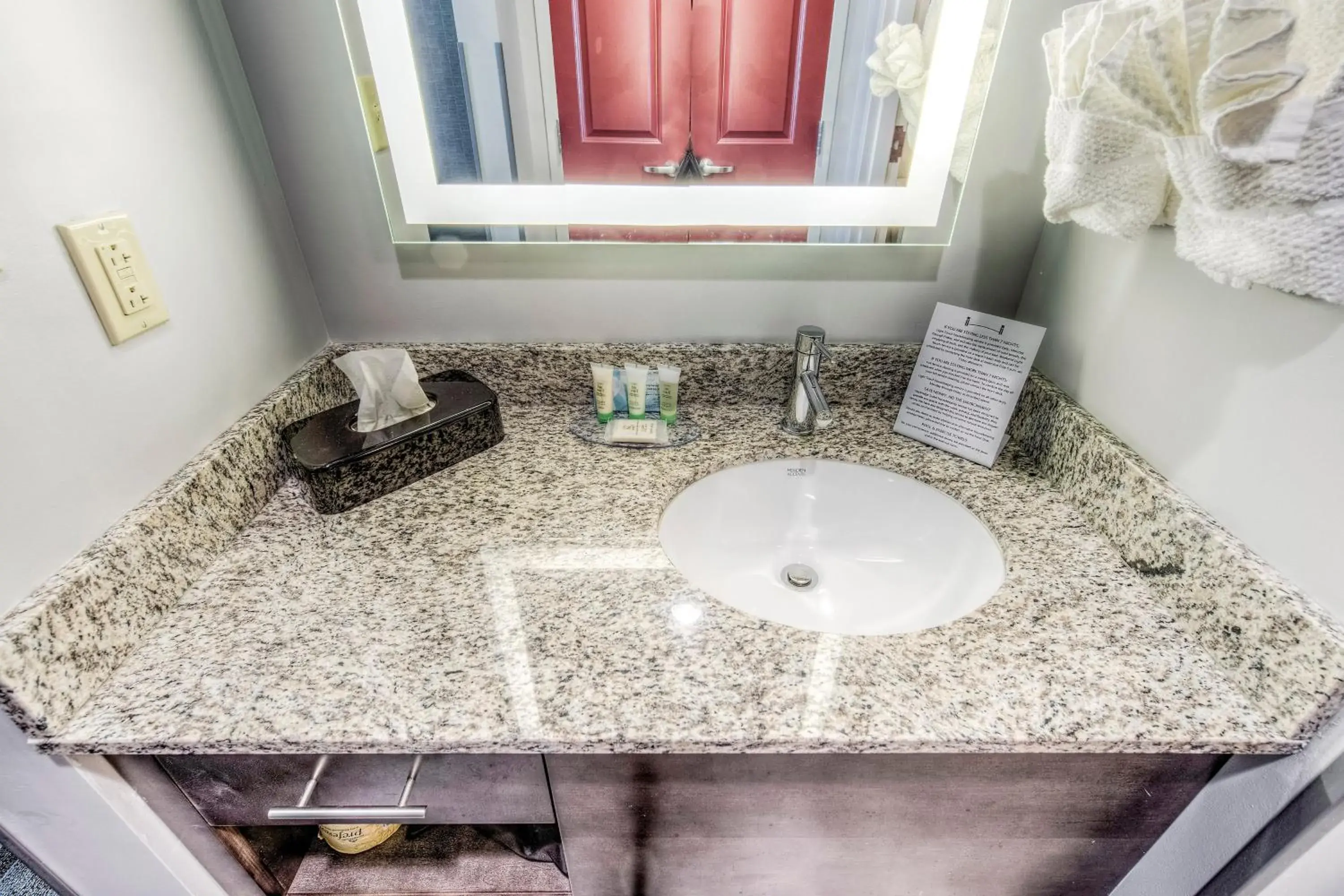 Bathroom in Staybridge Suites - University Area OSU by IHG Bathroom in Staybridge Suites - University Area OSU by IHG