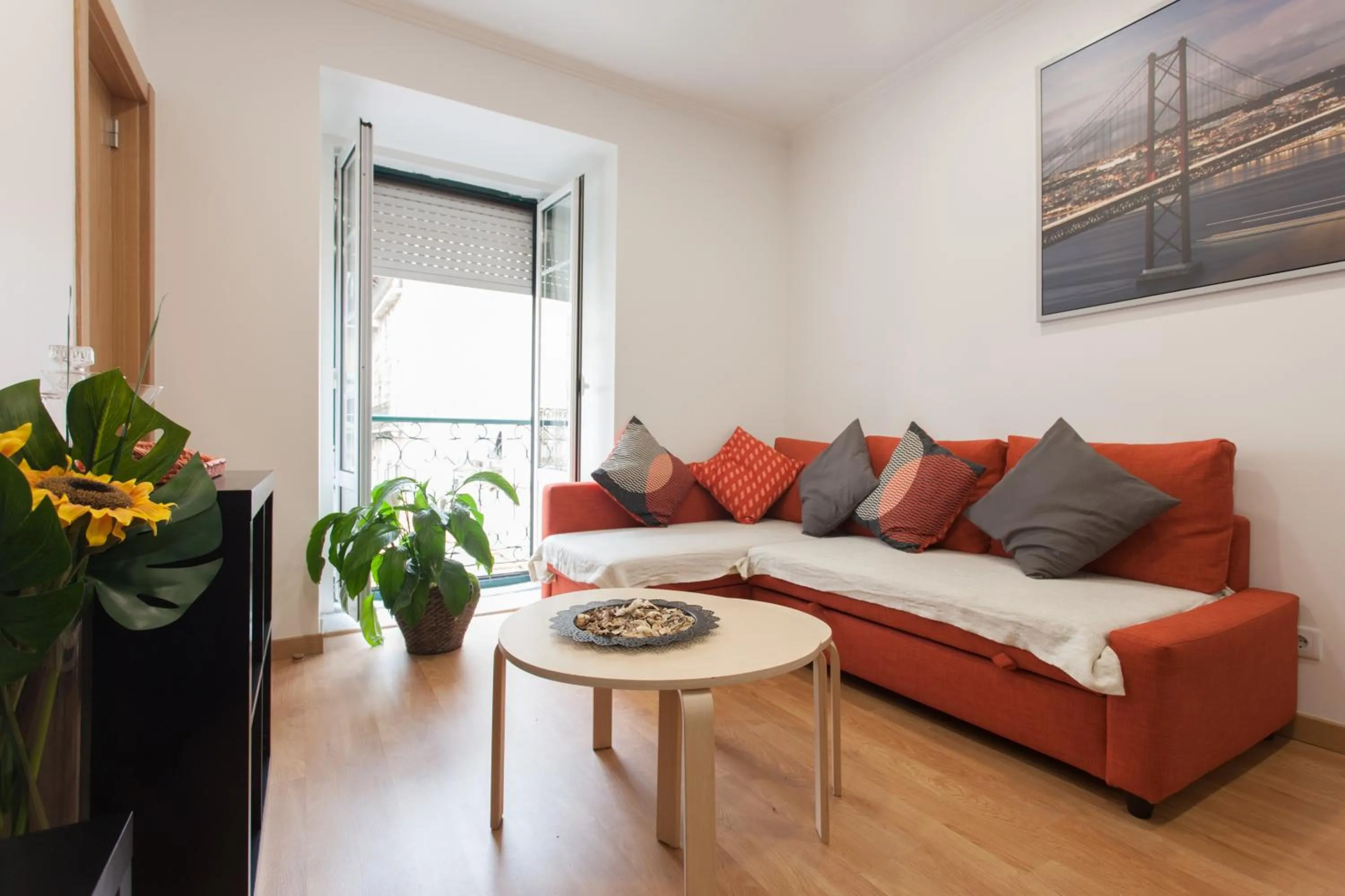 Living room in Apartments Center Bairro Alto
