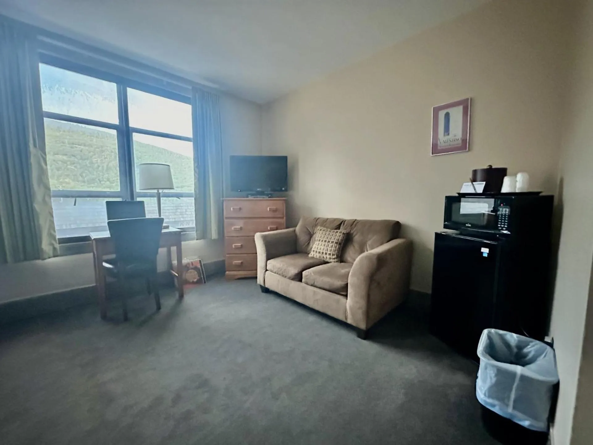 Seating area in Latchis Hotel