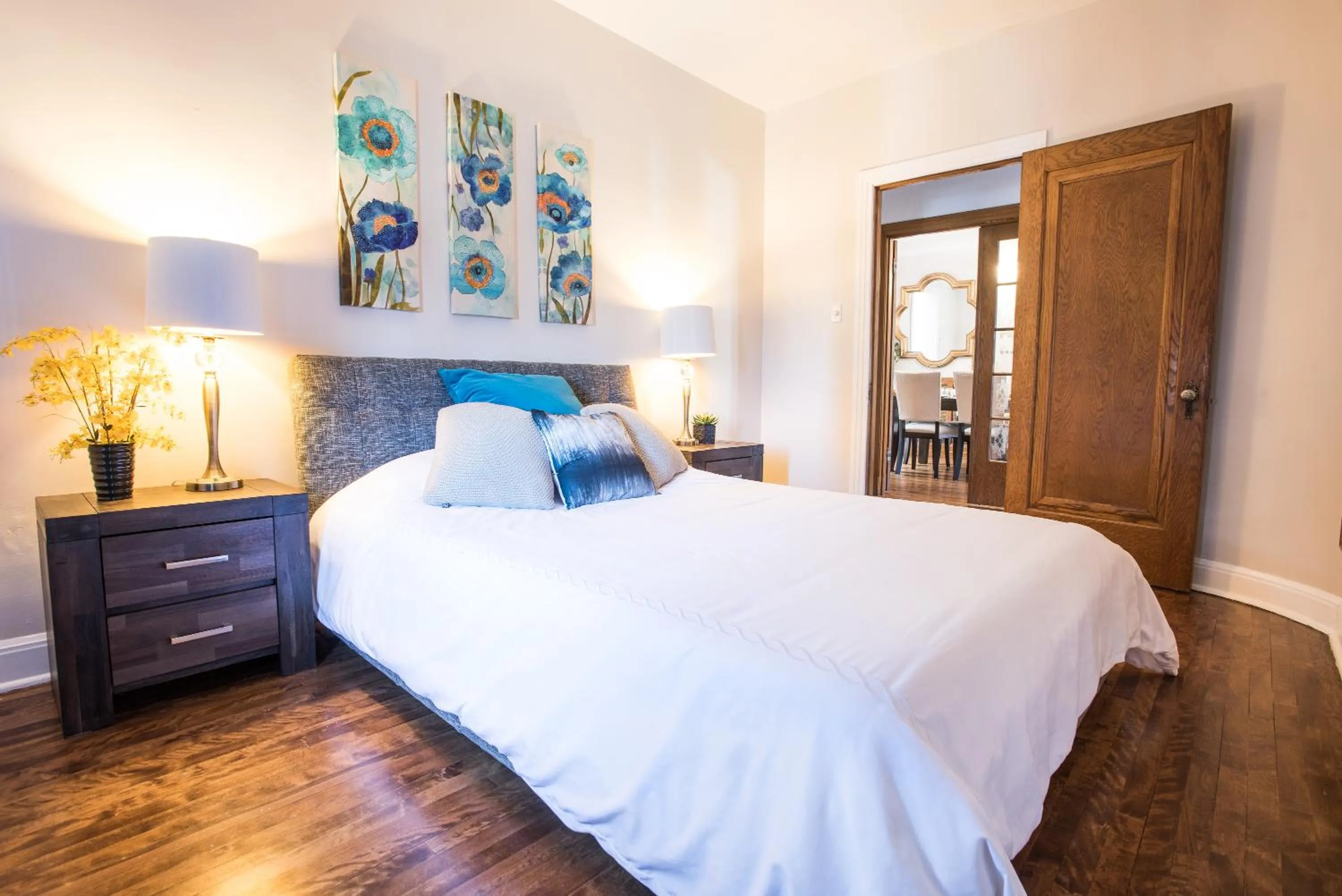 Bed in MTLVacationrentals-The MTLVR Kisses