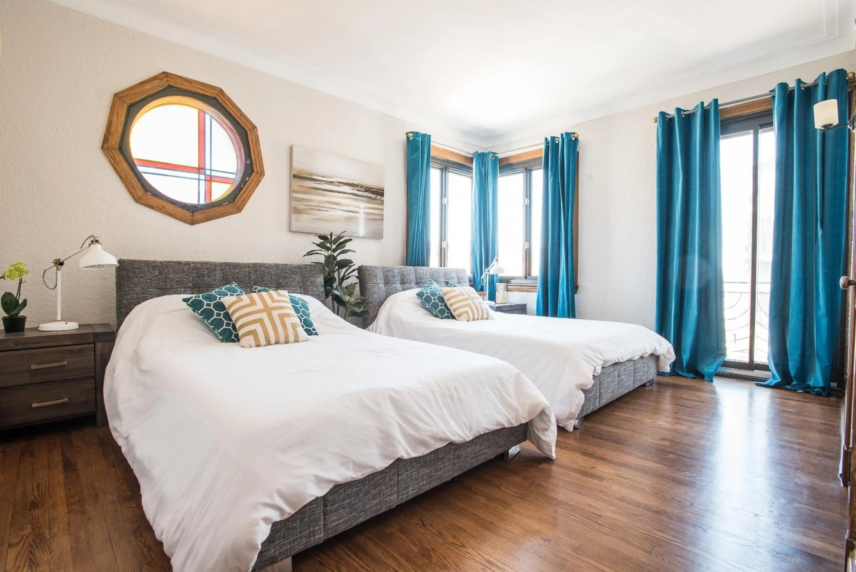 Bed in MTLVacationrentals-The MTLVR Kisses