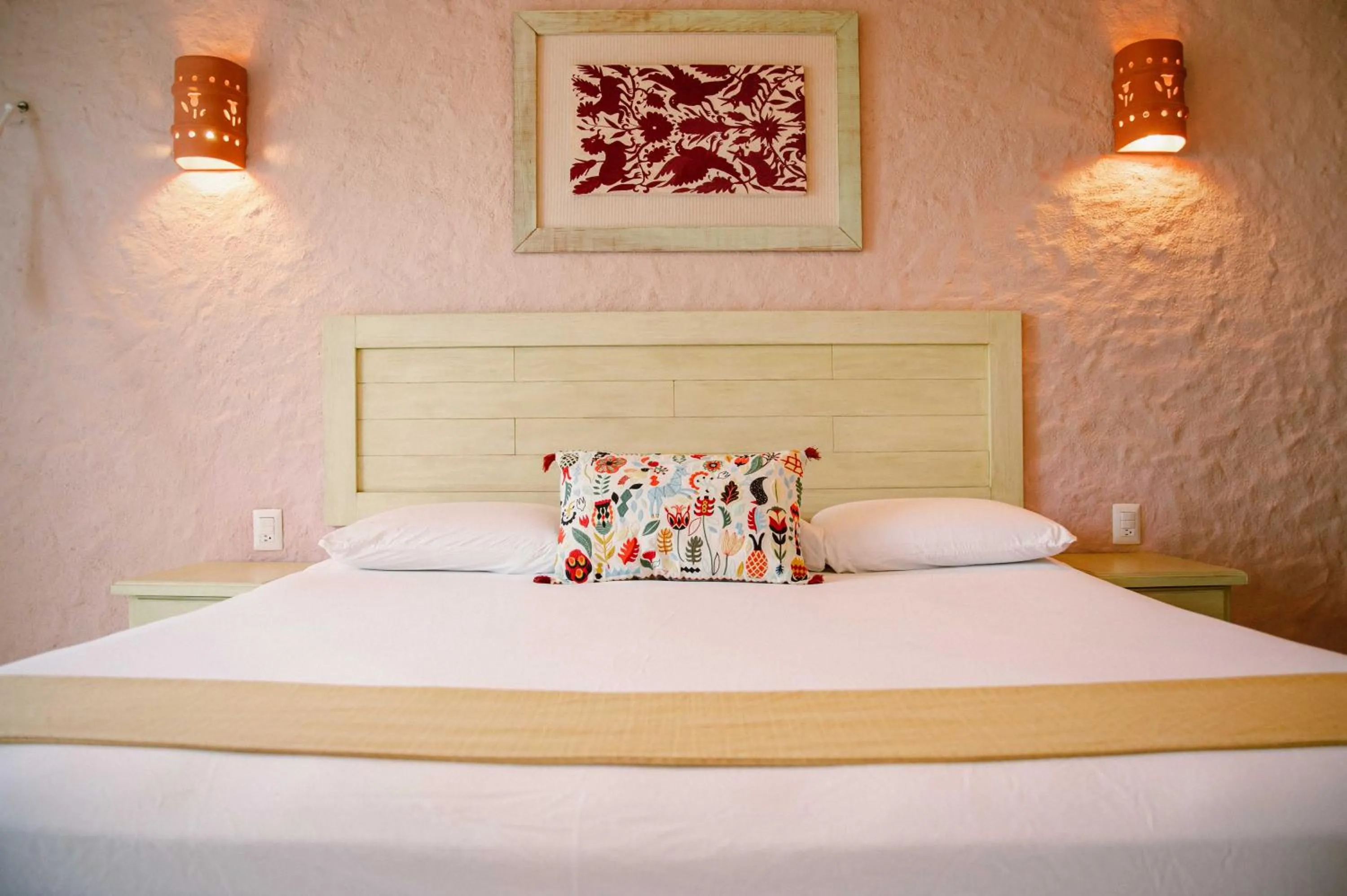 Bed in Villas Margaritas Holbox