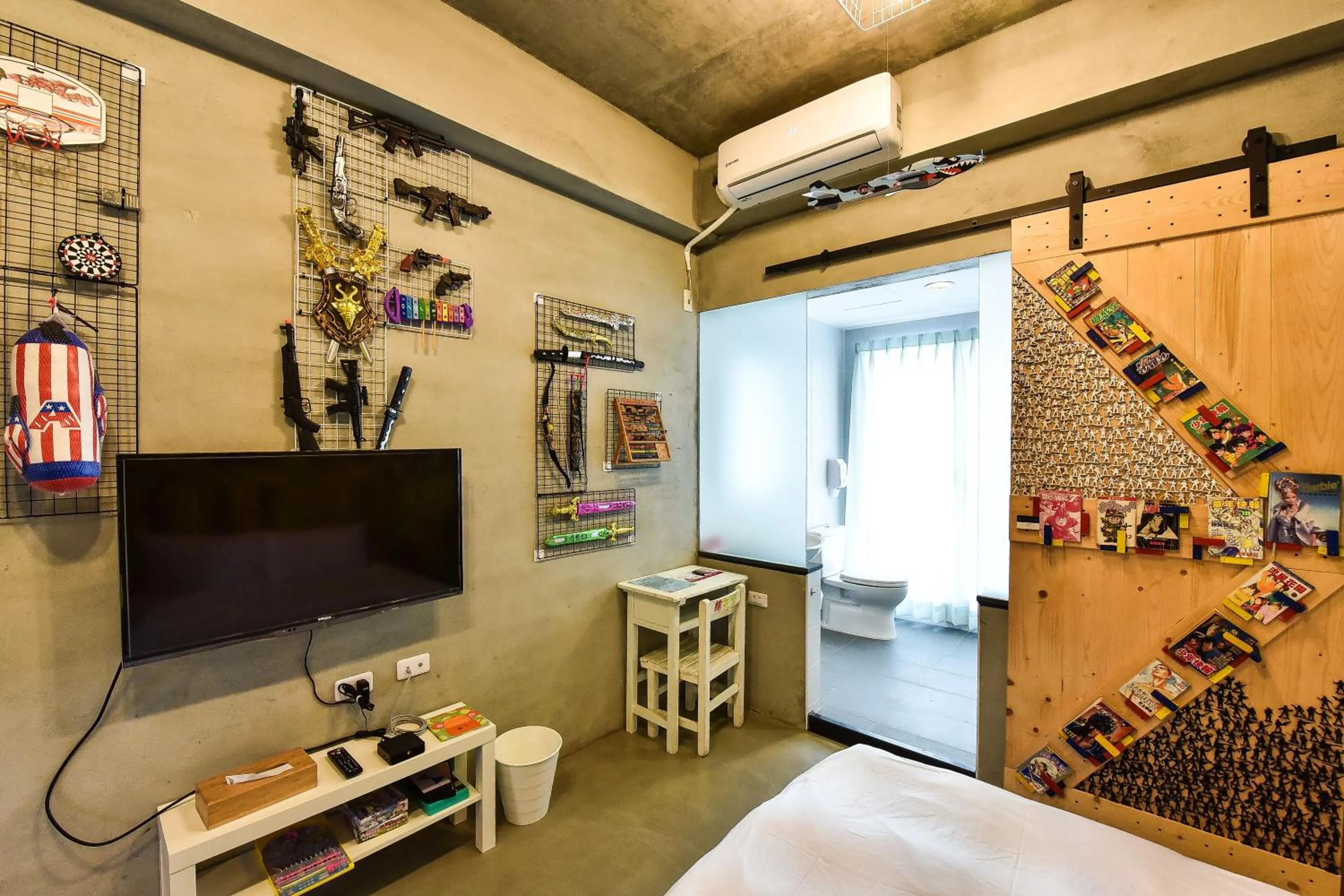 TV and multimedia, Bed in Anping Wikid Design Hotel