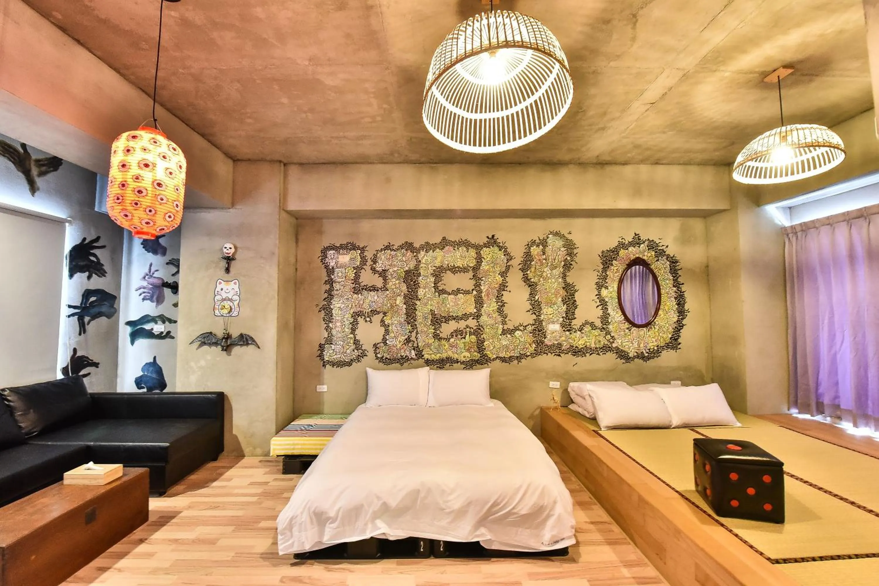 Bed in Anping Wikid Design Hotel