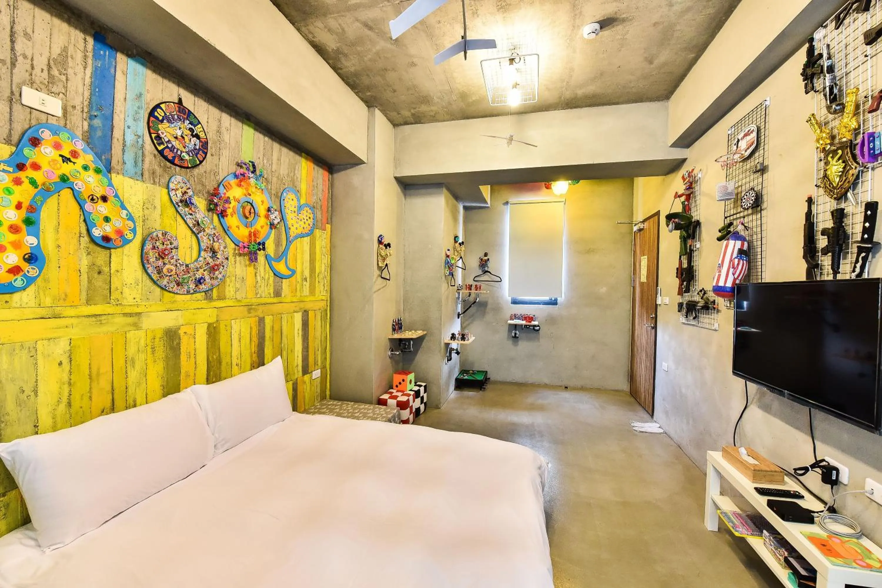 TV and multimedia, Bed in Anping Wikid Design Hotel