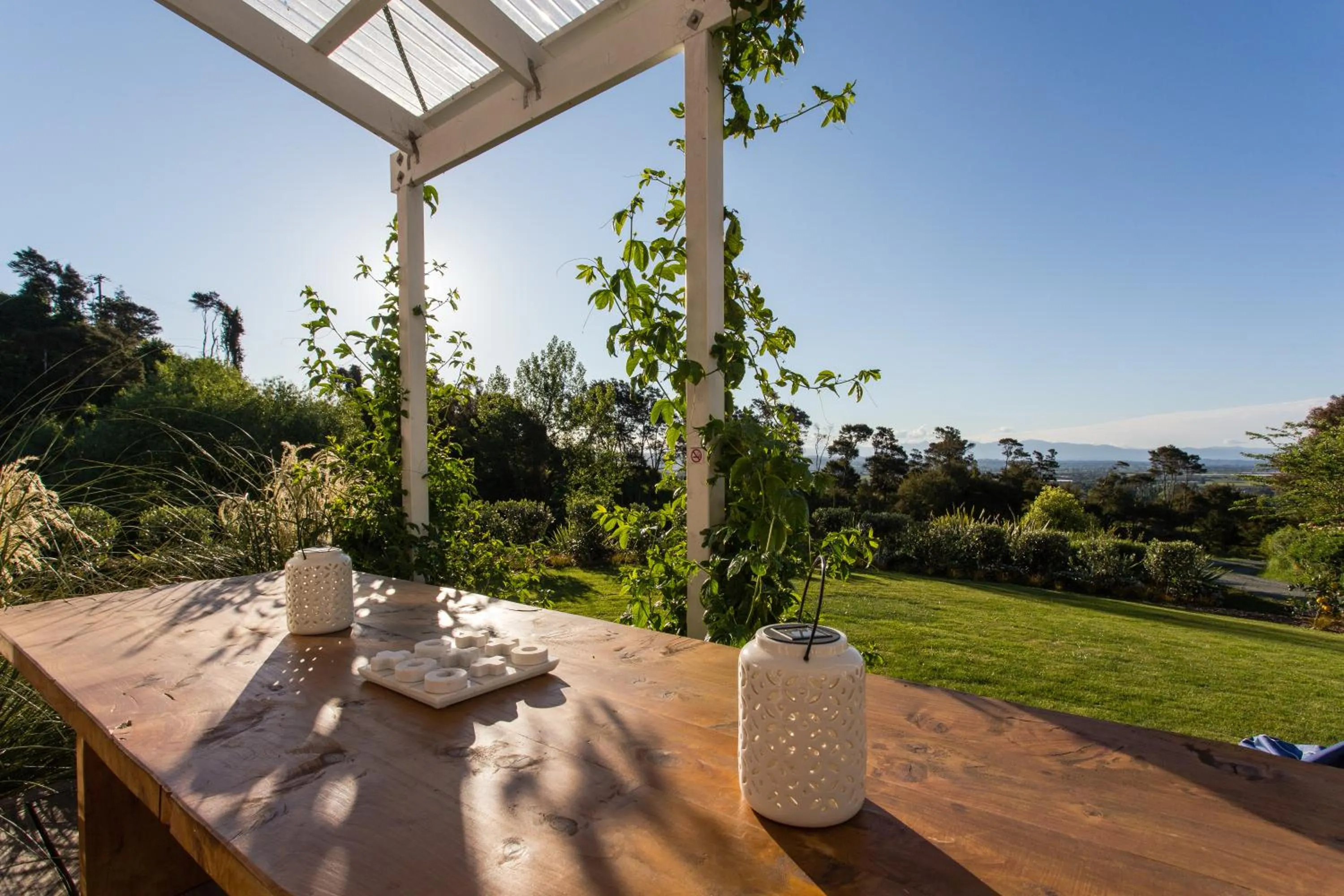 Patio in The Pear Orchard Lodge