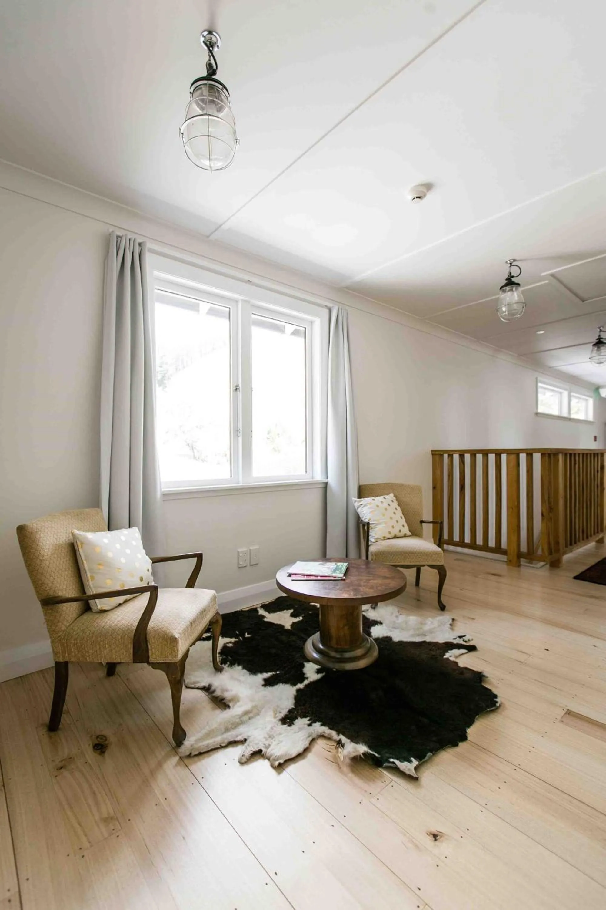 Seating area in The Pear Orchard Lodge