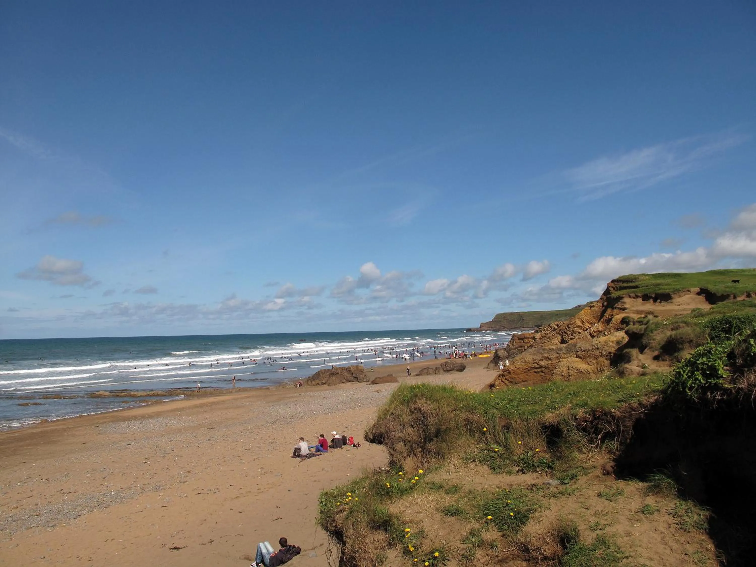 Beach in Pentire Coastal Holiday Park