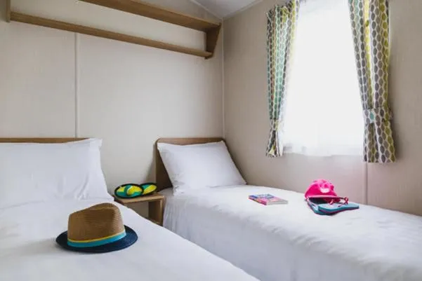 Bed in Pentire Coastal Holiday Park