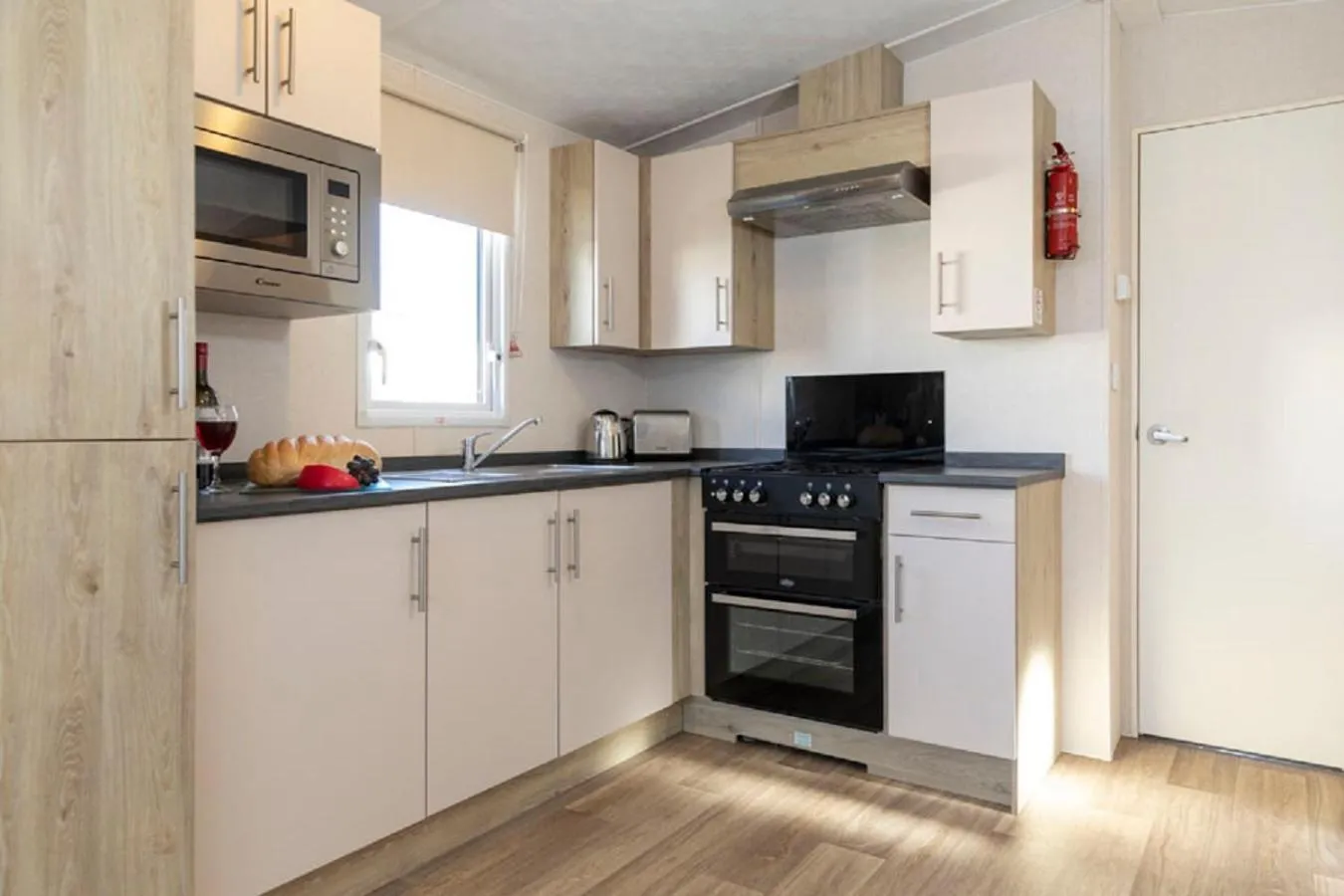 kitchen in Pentire Coastal Holiday Park