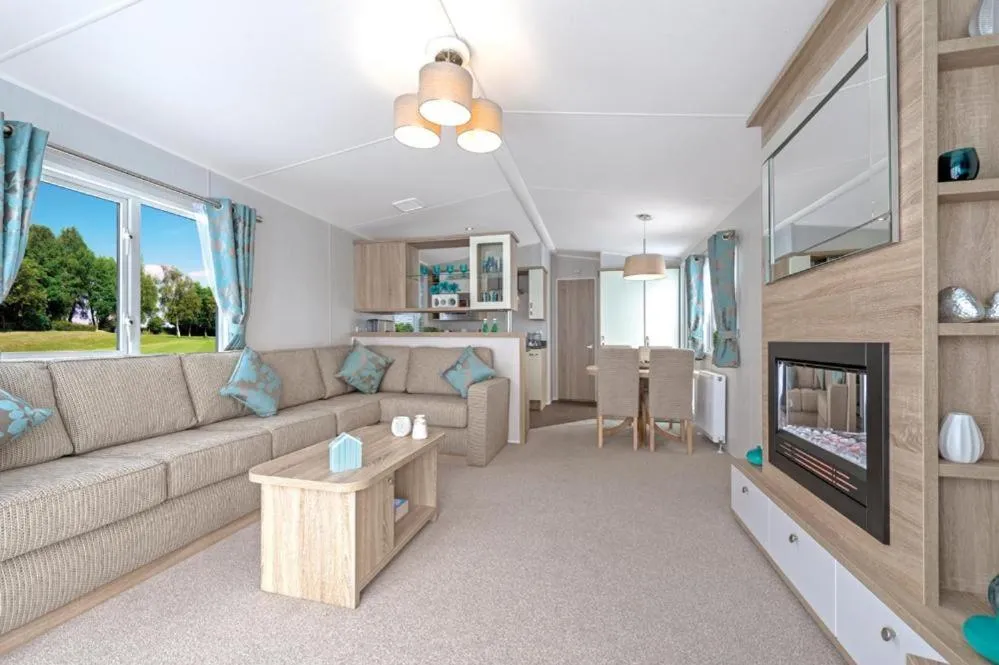 Living room in Pentire Coastal Holiday Park