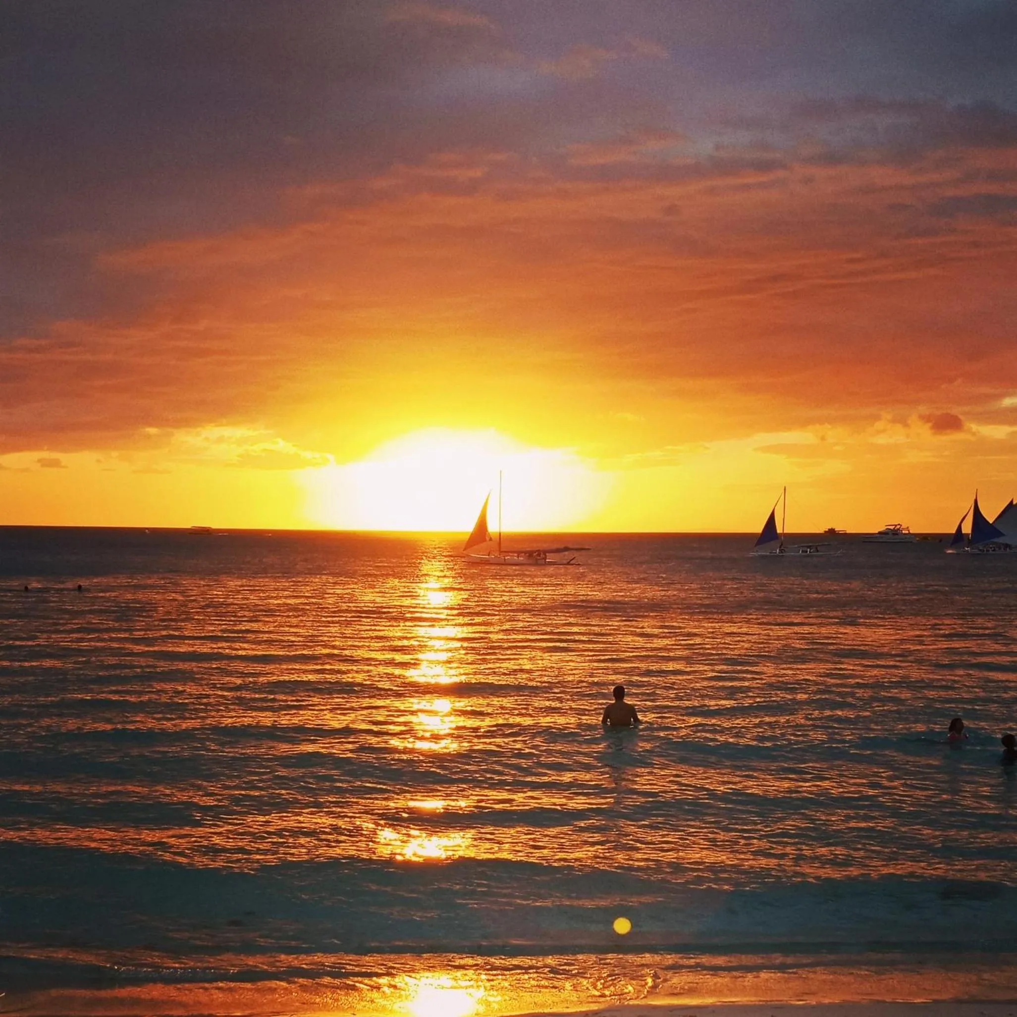 Sunset in Everrich Boutique Resort Boracay