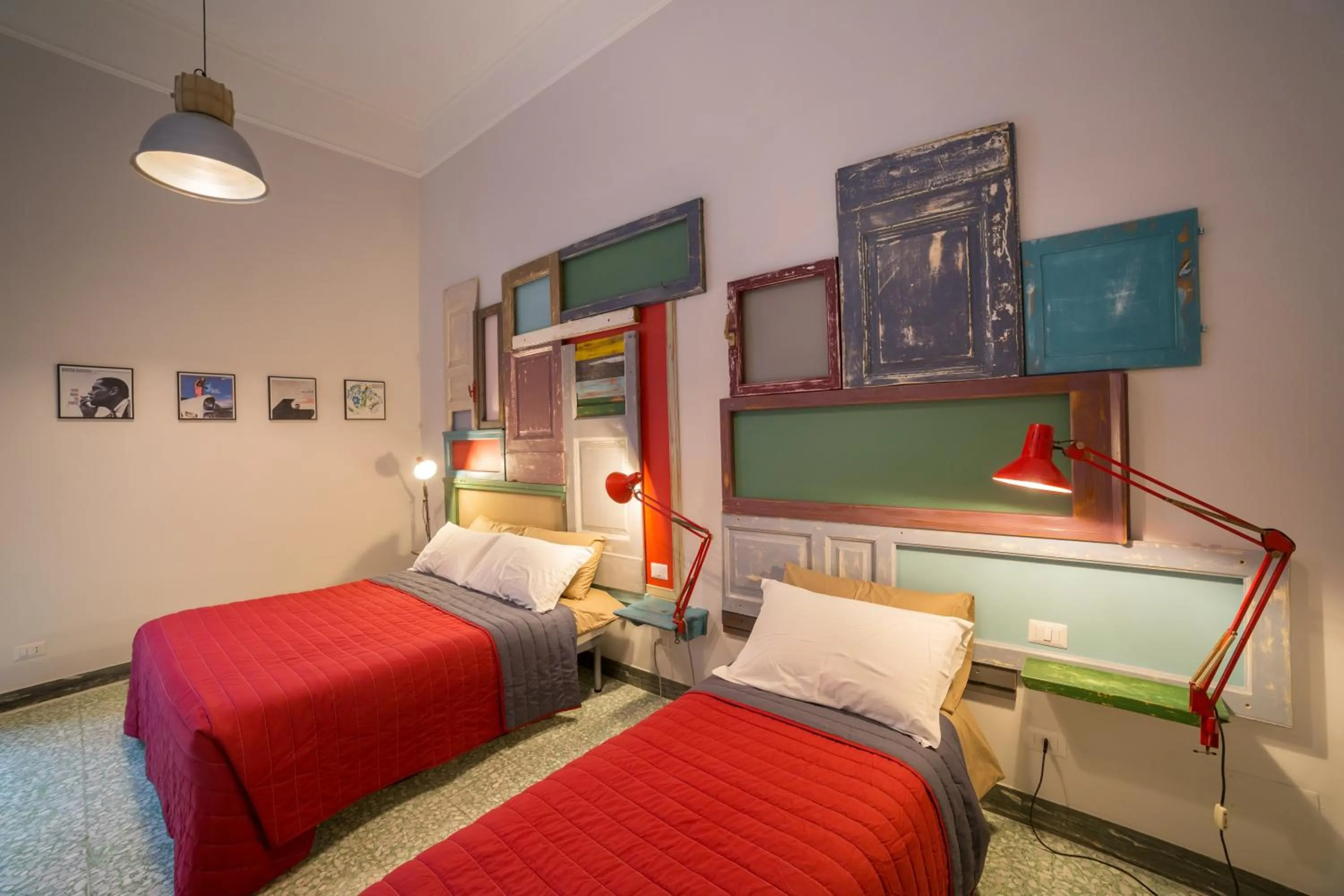 Decorative detail, Bed in The Foria House by House In Naples