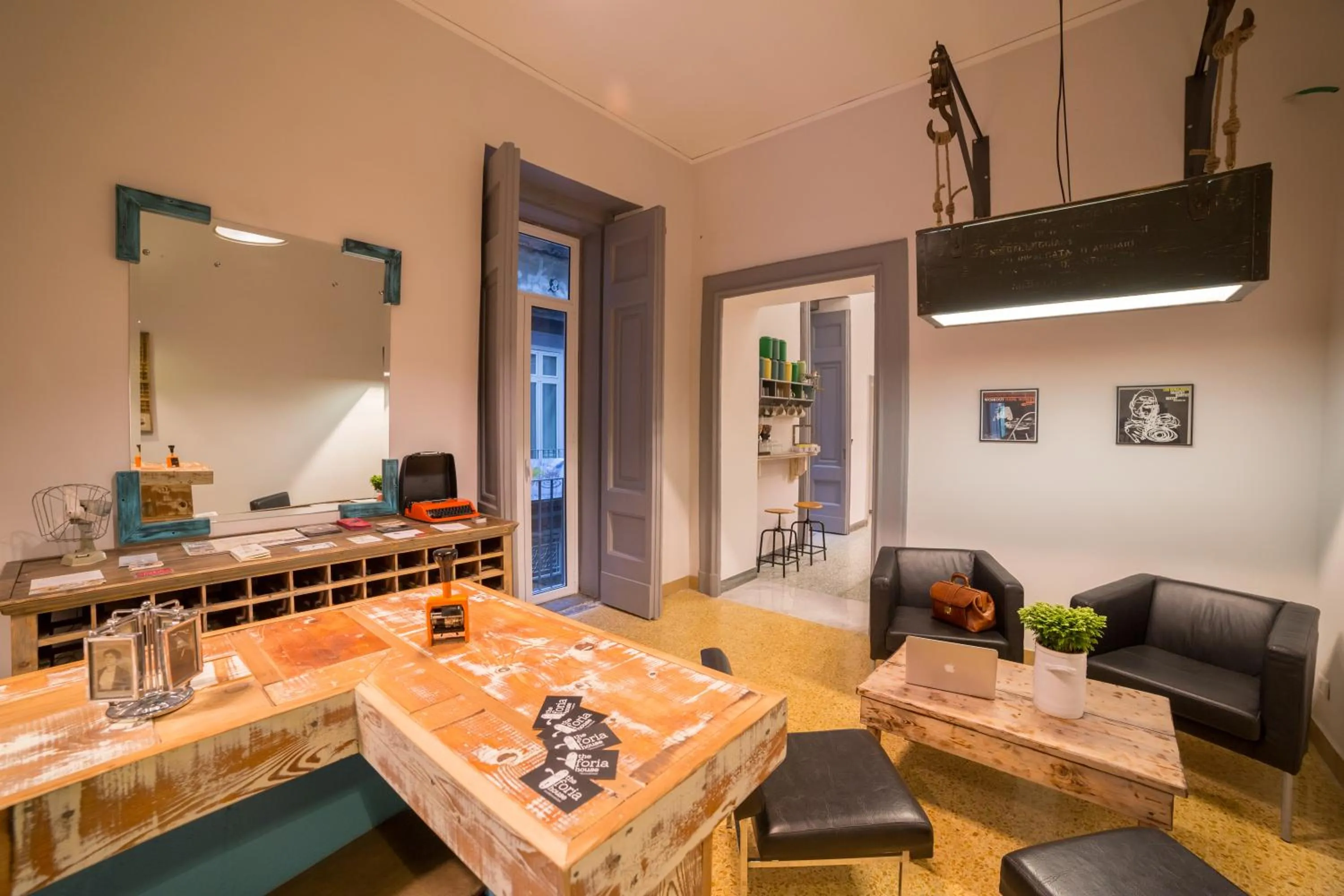 Lobby or reception in The Foria House by House In Naples