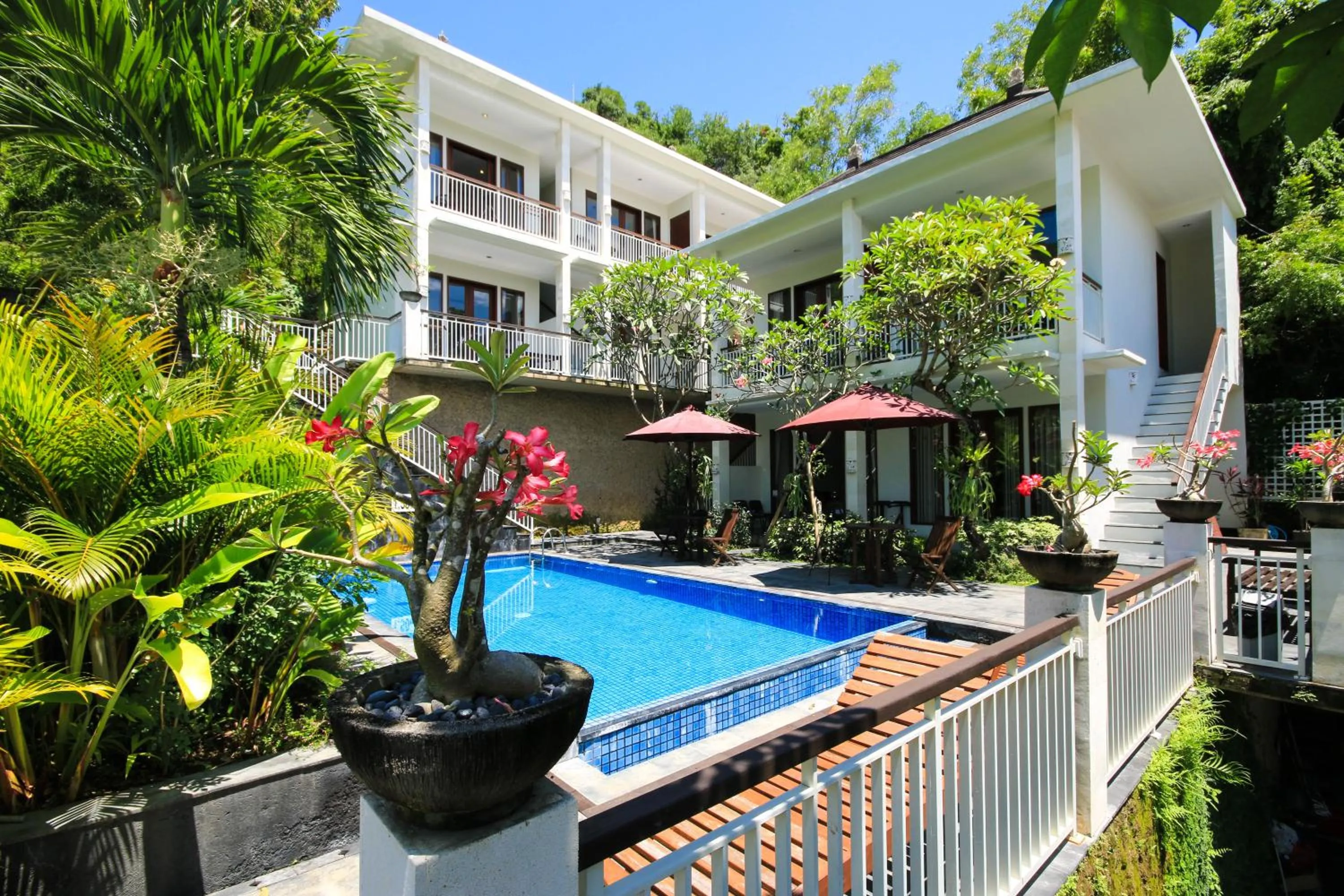 Patio in Dewi Villa Padangbai Hotel
