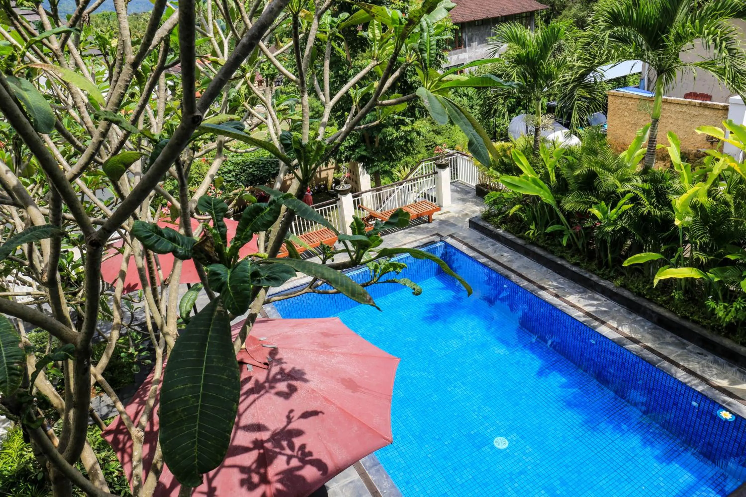 Bird's eye view in Dewi Villa Padangbai Hotel