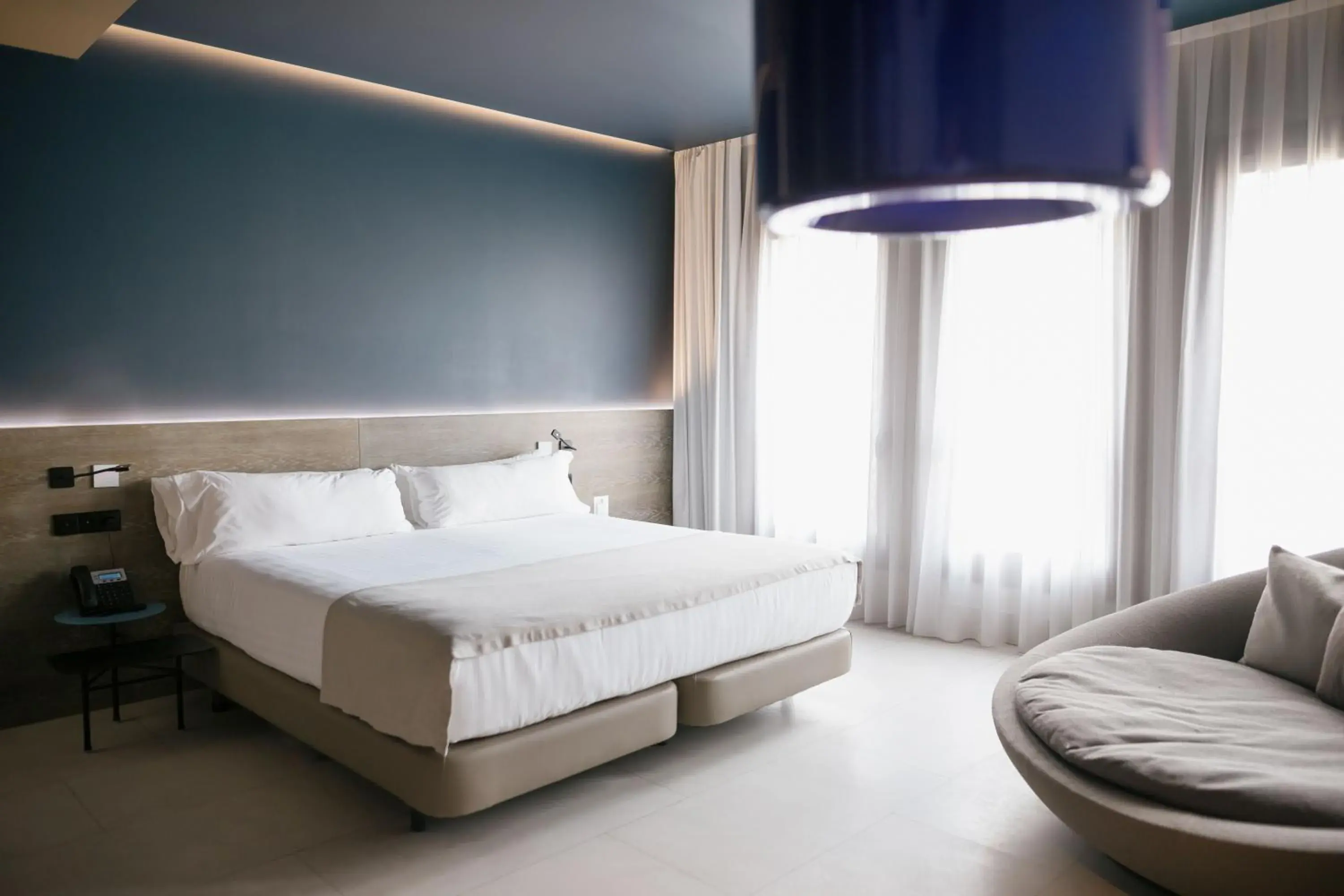 Bed in MYR Plaza Mercado & Spa Bed in MYR Plaza Mercado & Spa