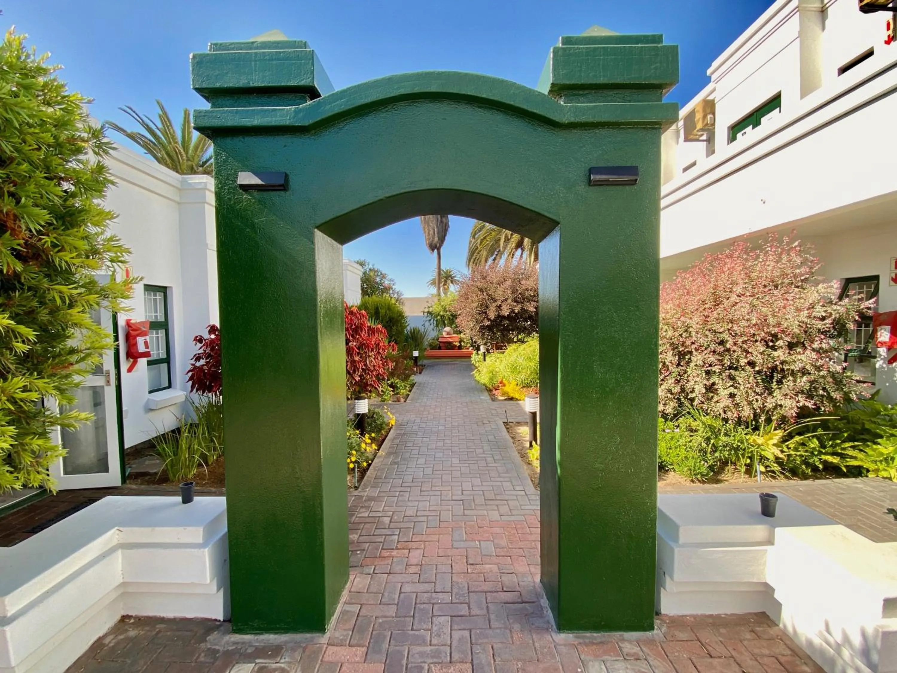 Garden view in Langholm Hotel