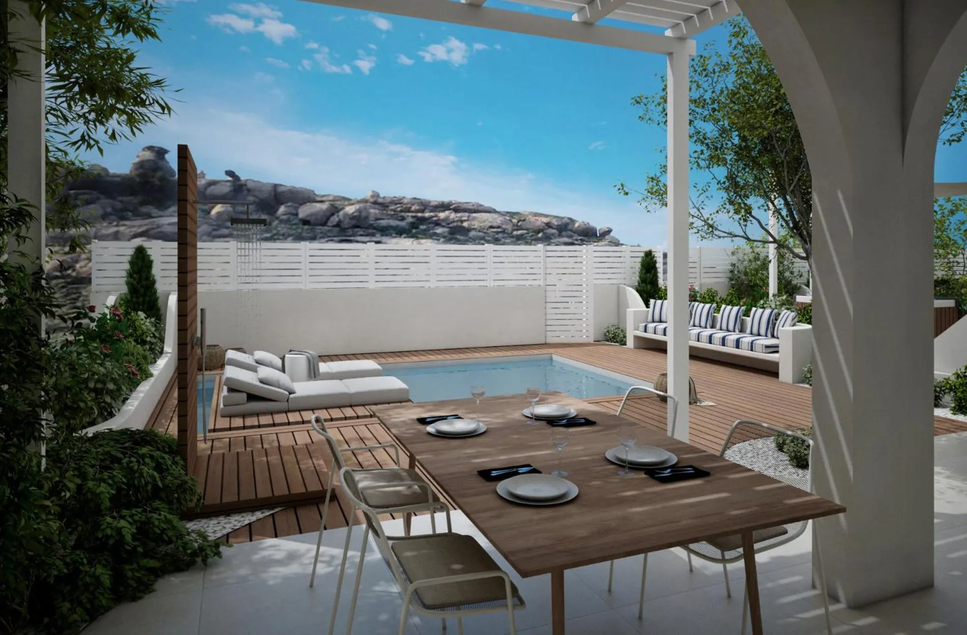 Shower in Kedros Villas