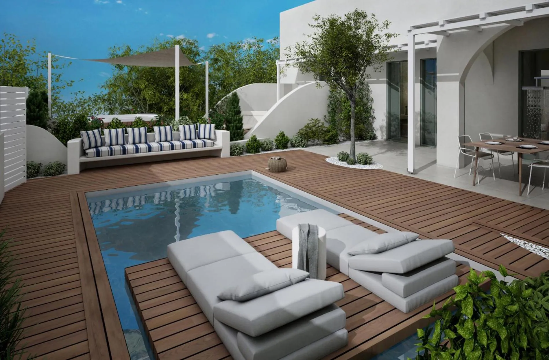 Patio in Kedros Villas