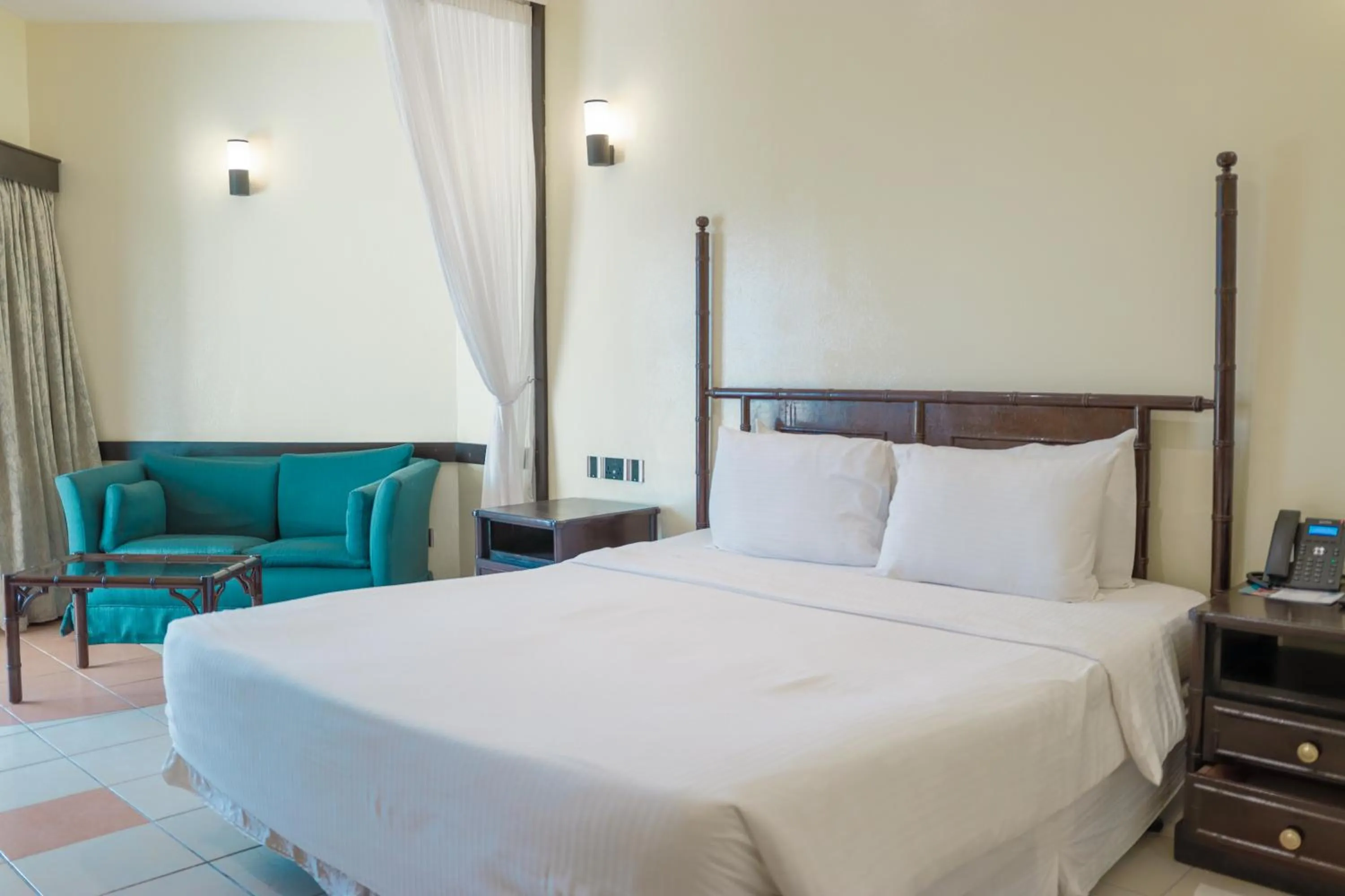 Bed in Mombasa Continental Resort