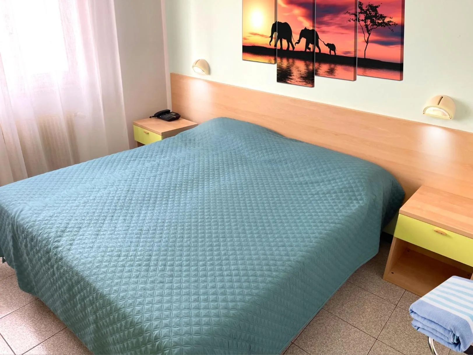 Balcony/Terrace, Bed in Hotel Villa Augusta