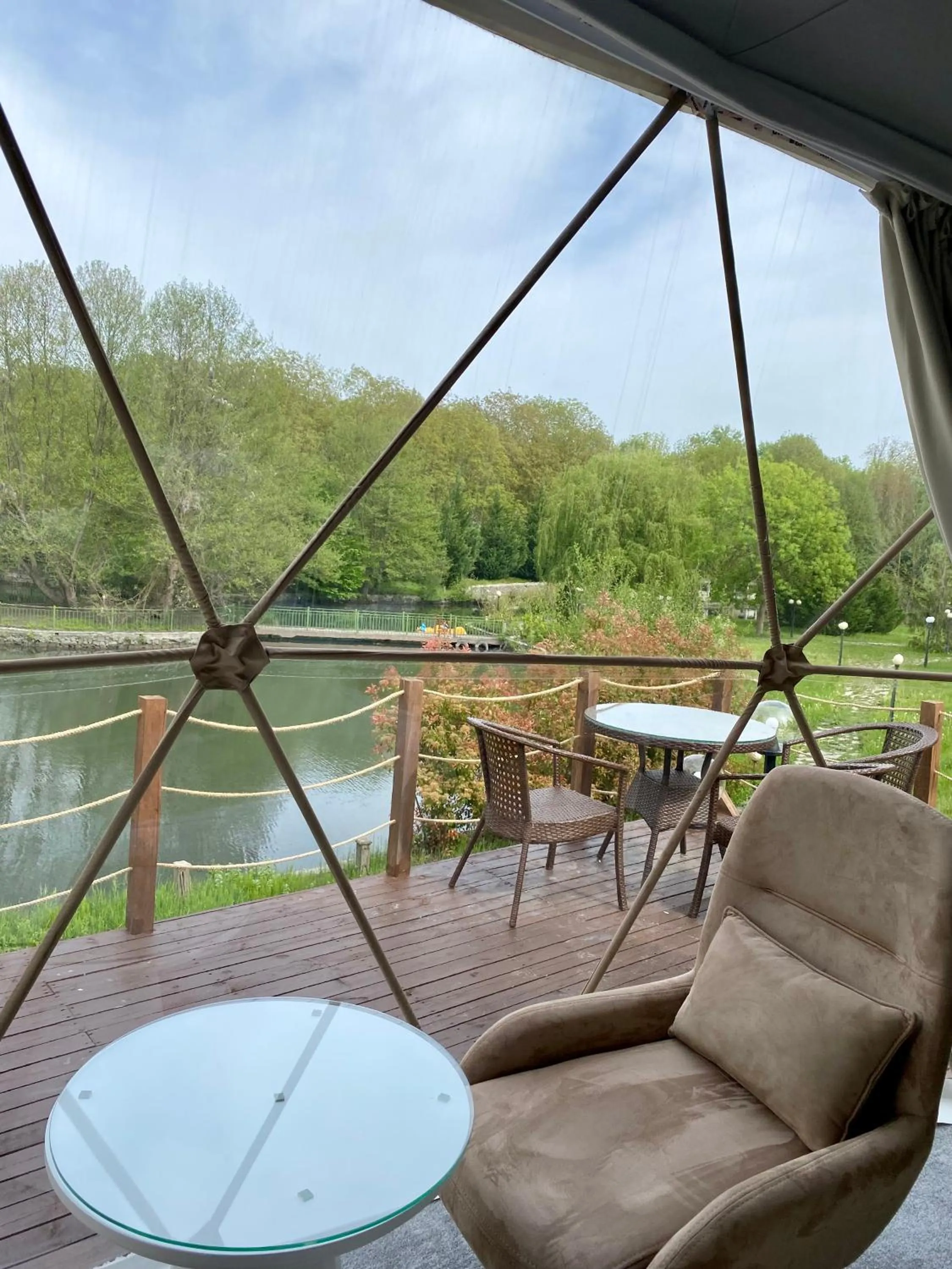 Patio in Gabala Yengice Thermal Resort Hotel