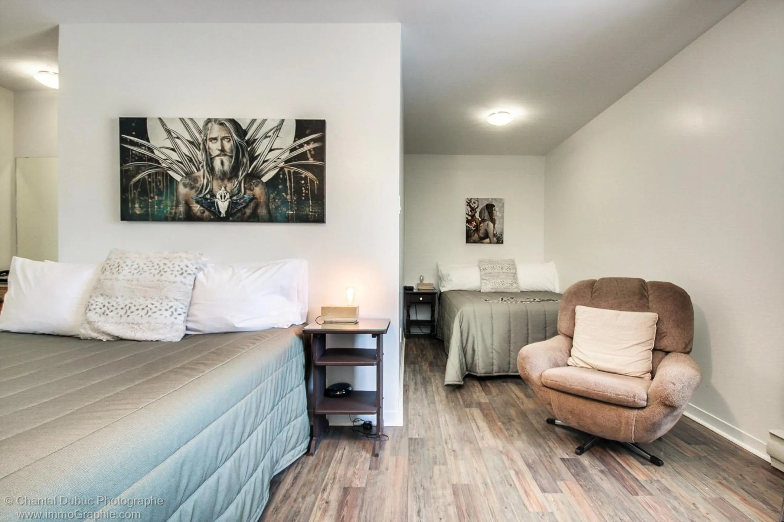 Photo of the whole room, Bed in Auberge motel drakkar