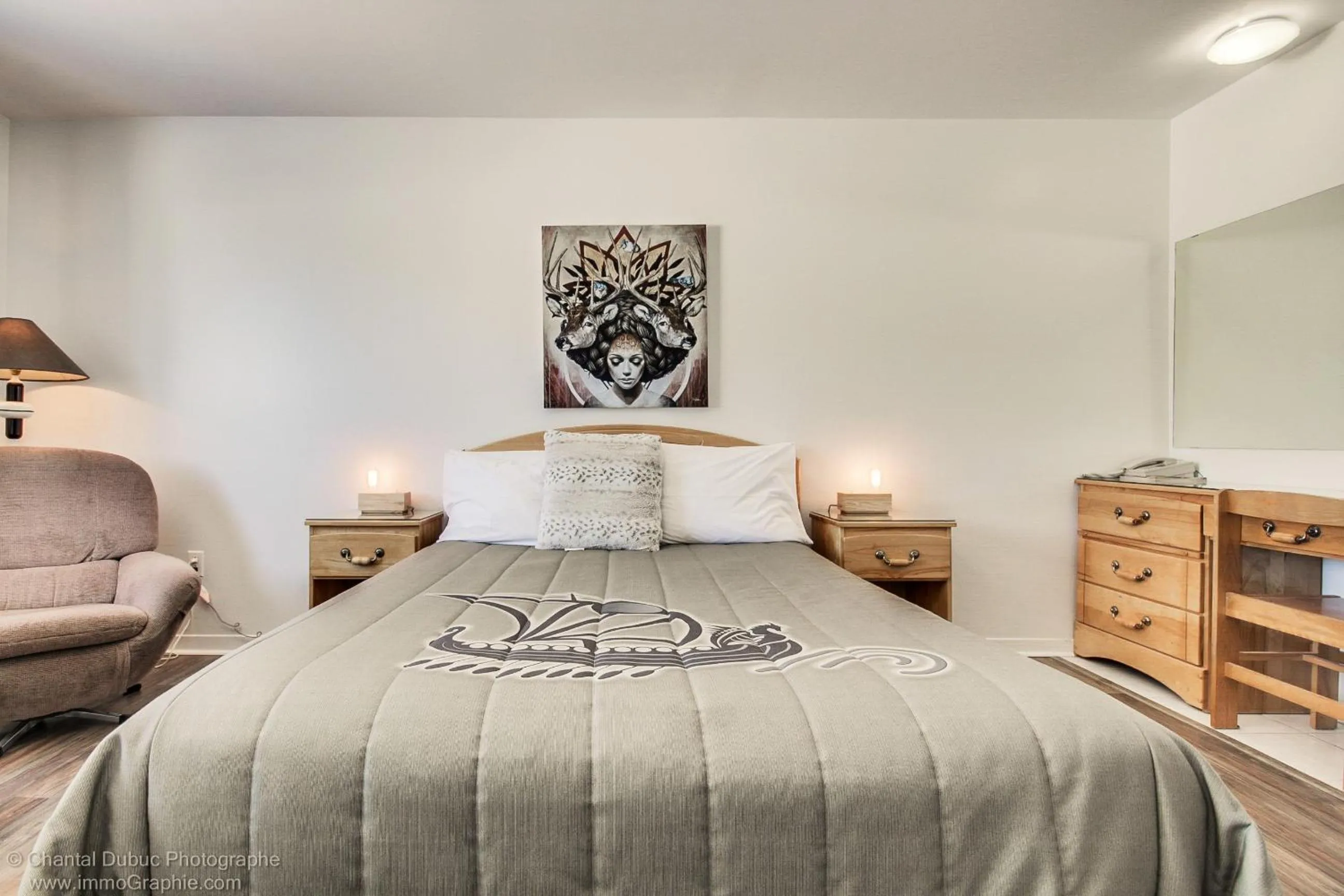 Bed in Auberge motel drakkar