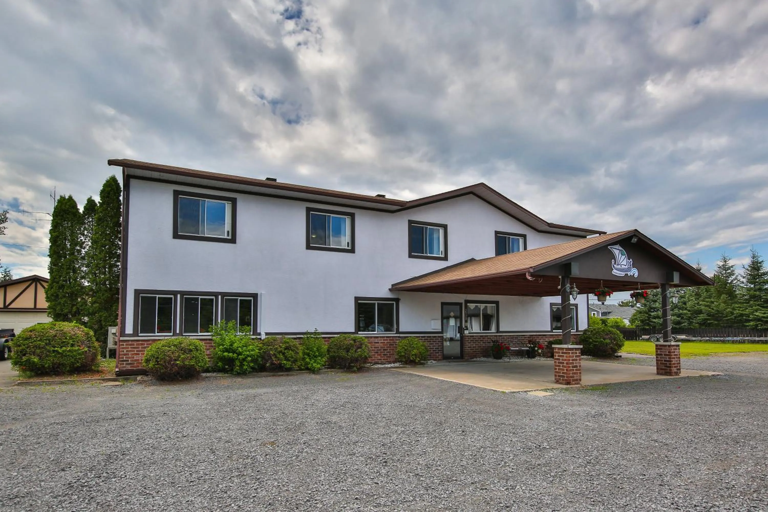 Facade/entrance in Auberge motel drakkar