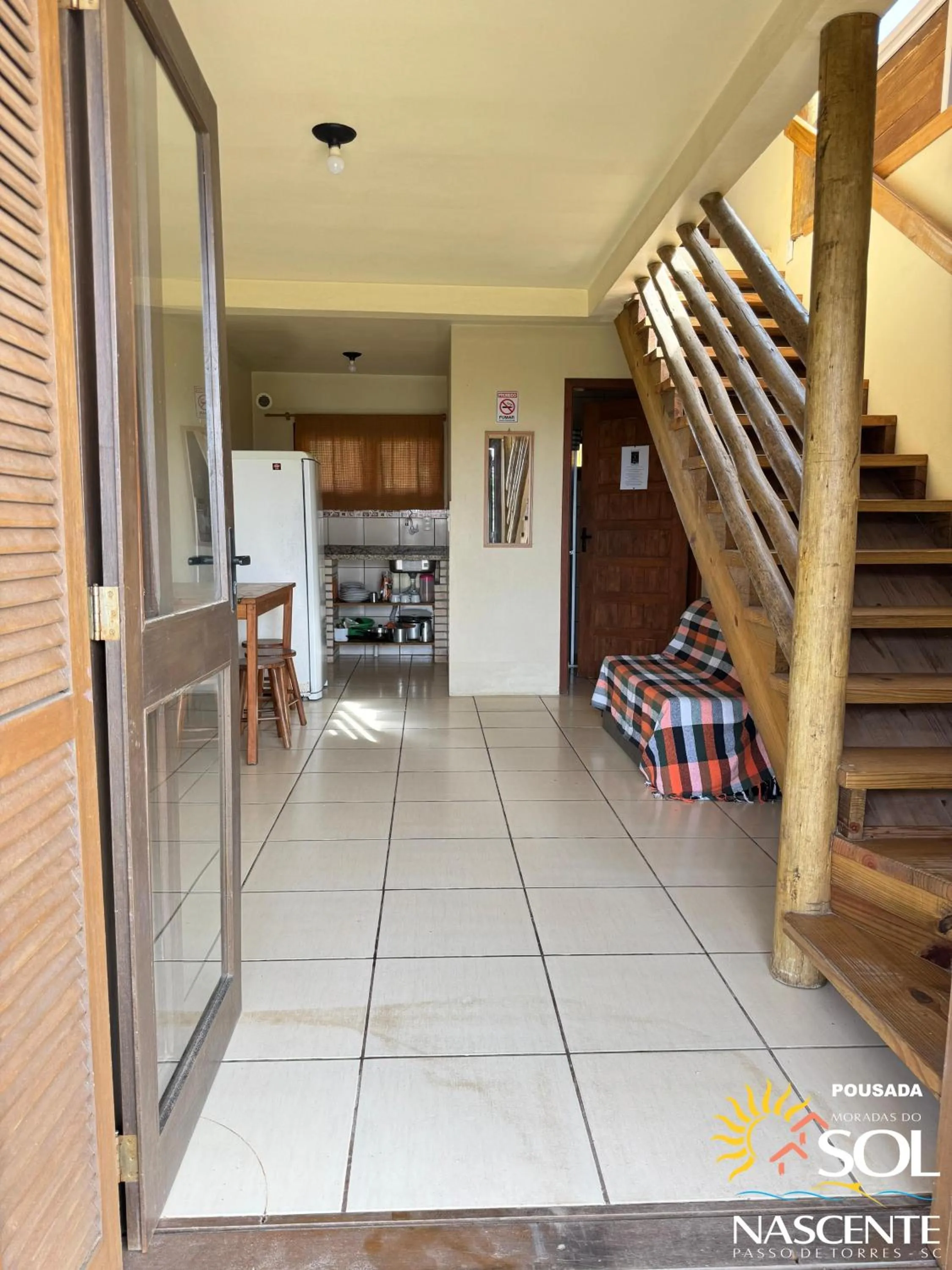 Kitchen or kitchenette in Pousada Moradas do Sol Nascente