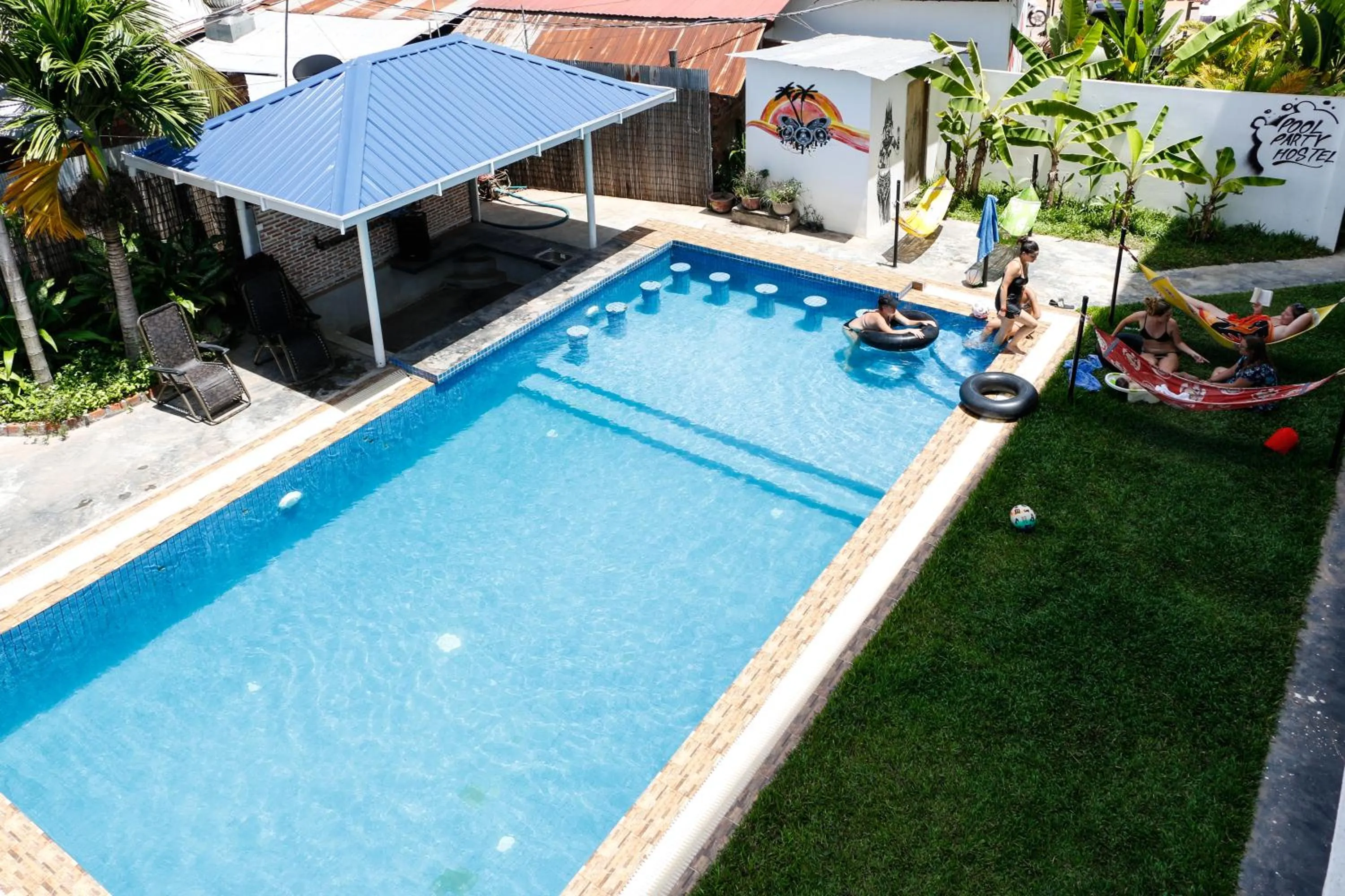 Swimming pool in Pool Party Hostel