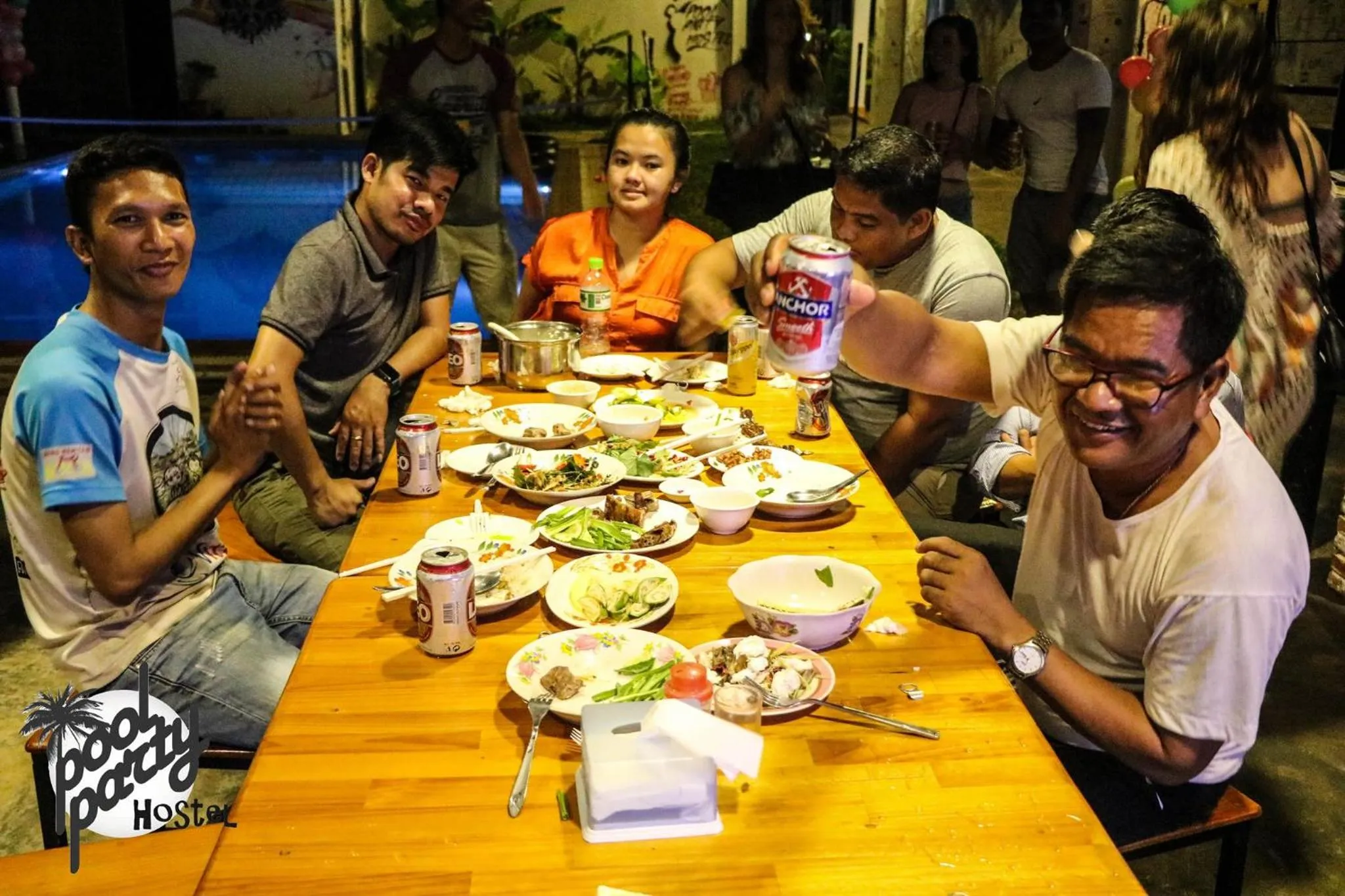 Alcoholic drinks in Pool Party Hostel